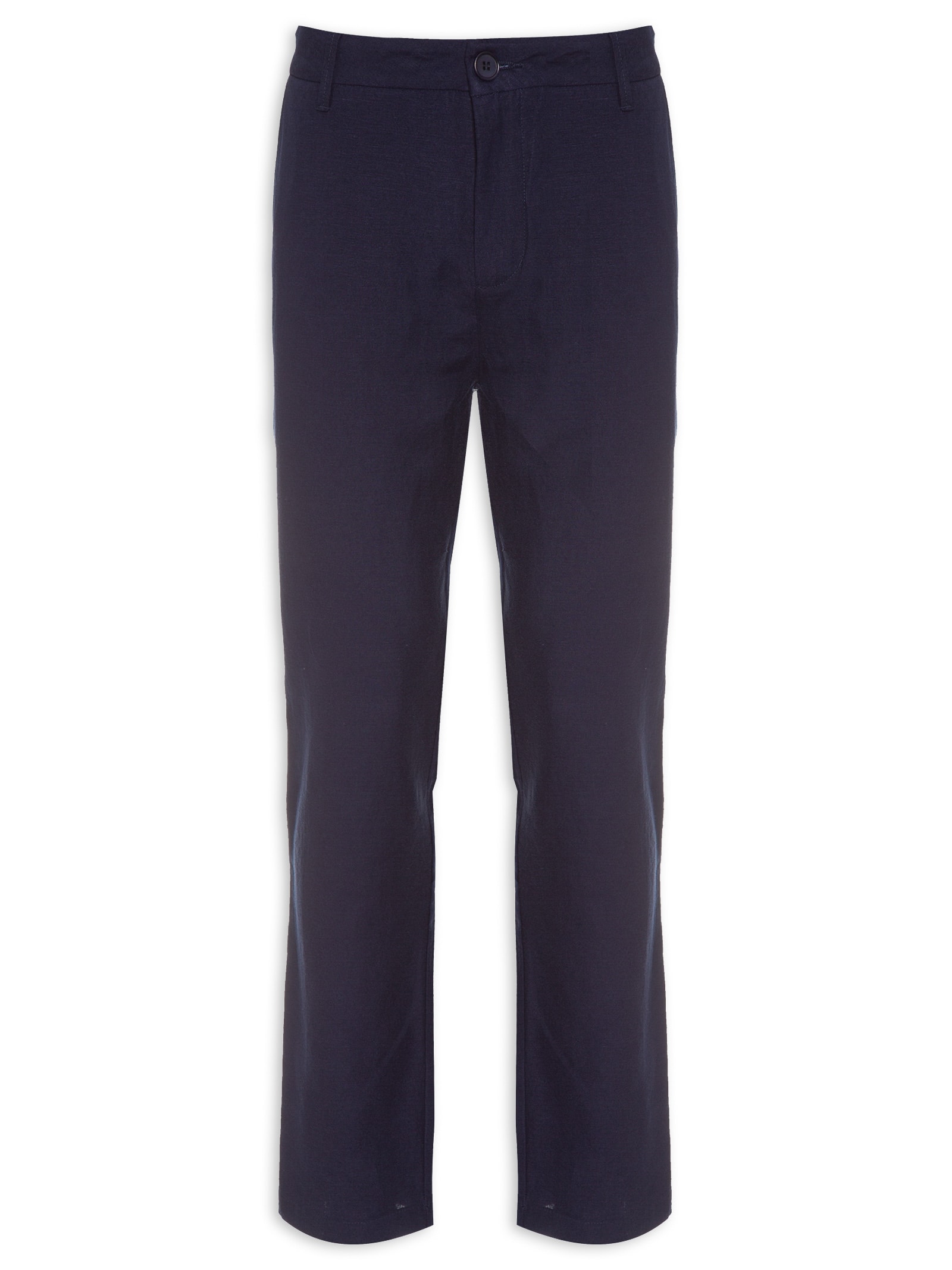 Calça Masculina Alfaiataria Reta Fluid Linen Azul Osklen