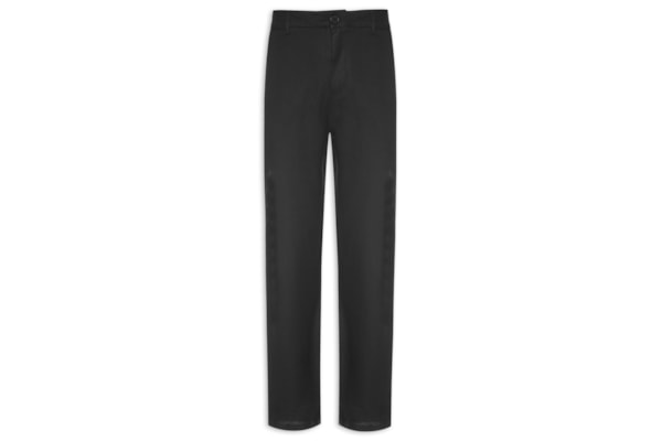 Calça Masculina Alfaiataria Reta Fluid Linen - Preto