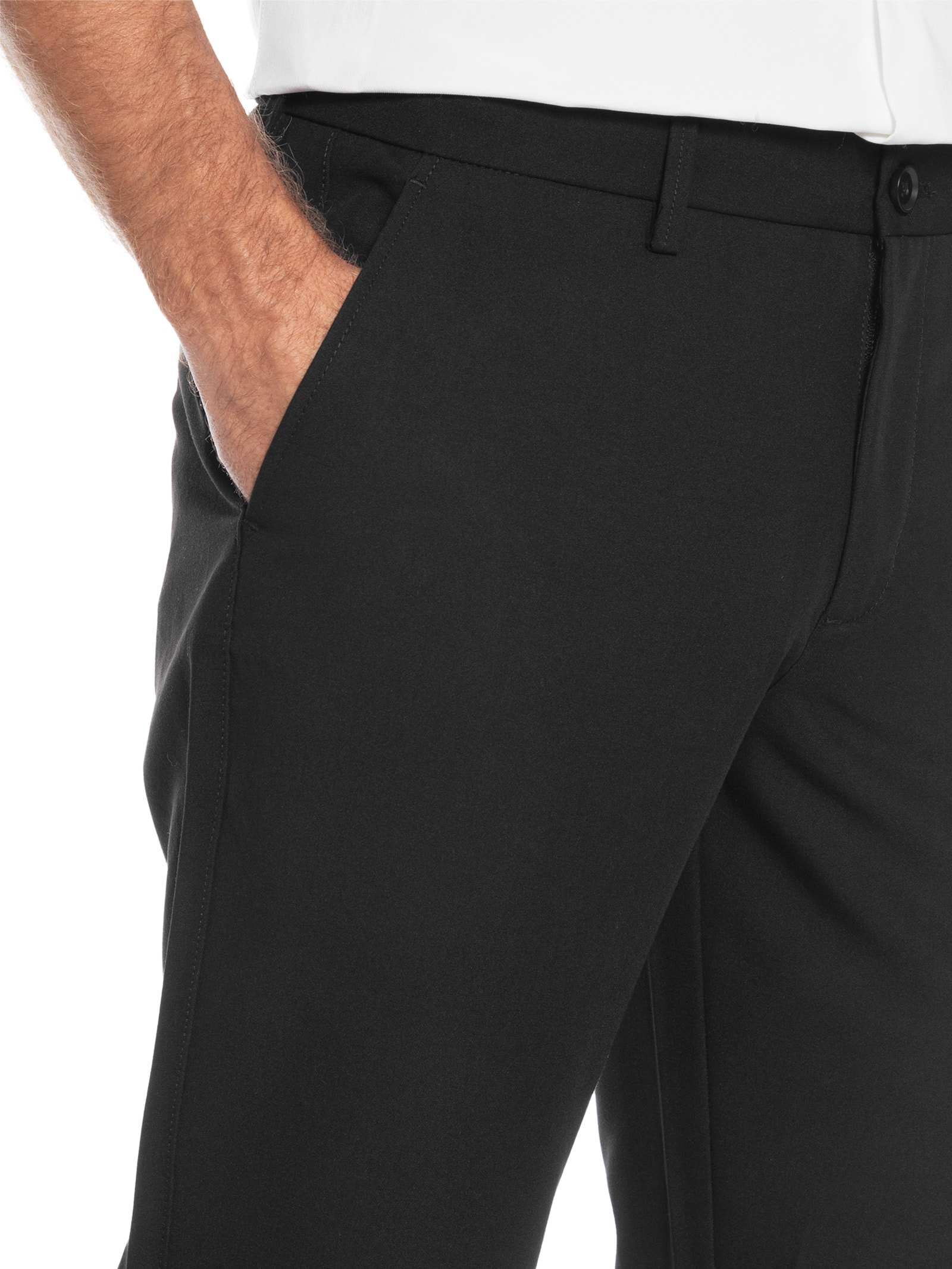 Calça Masculina Alfaiataria Reta Preto '2 Essential