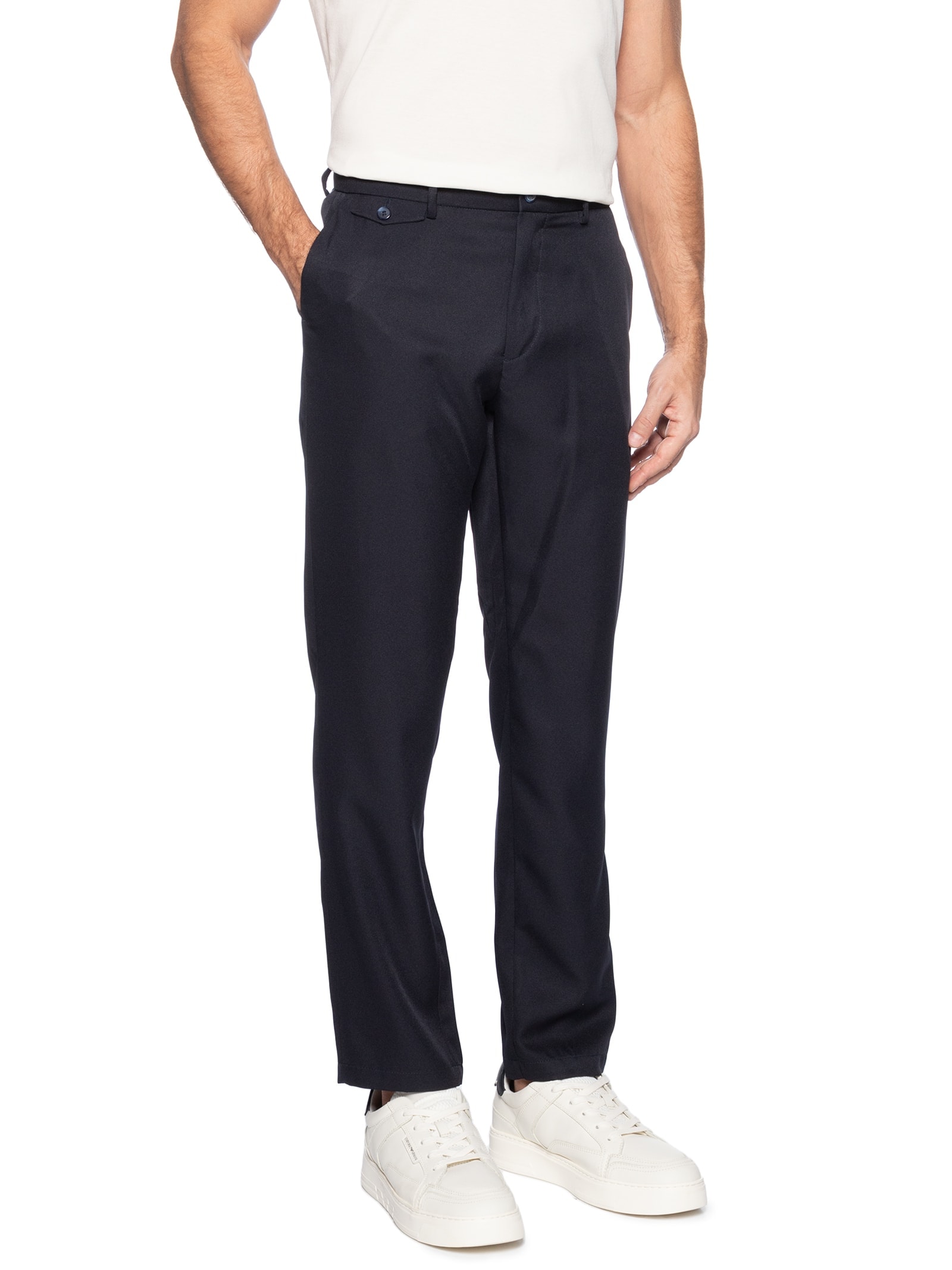 Calça Masculina Alfaiataria Slim Azul '2 Essential