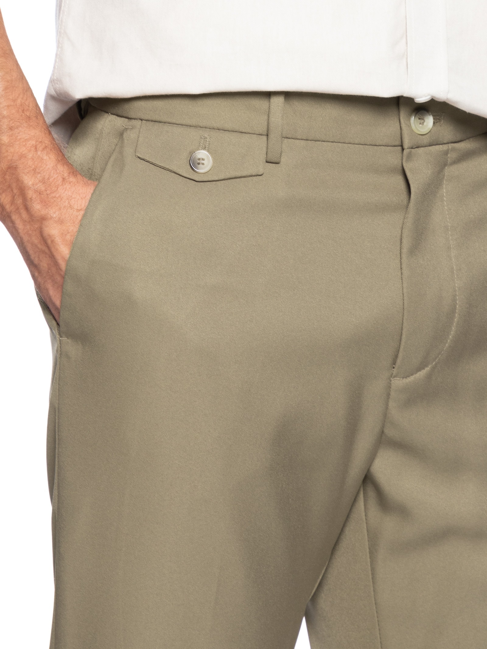 Calça Masculina Alfaiataria Slim Bege '2 Essential