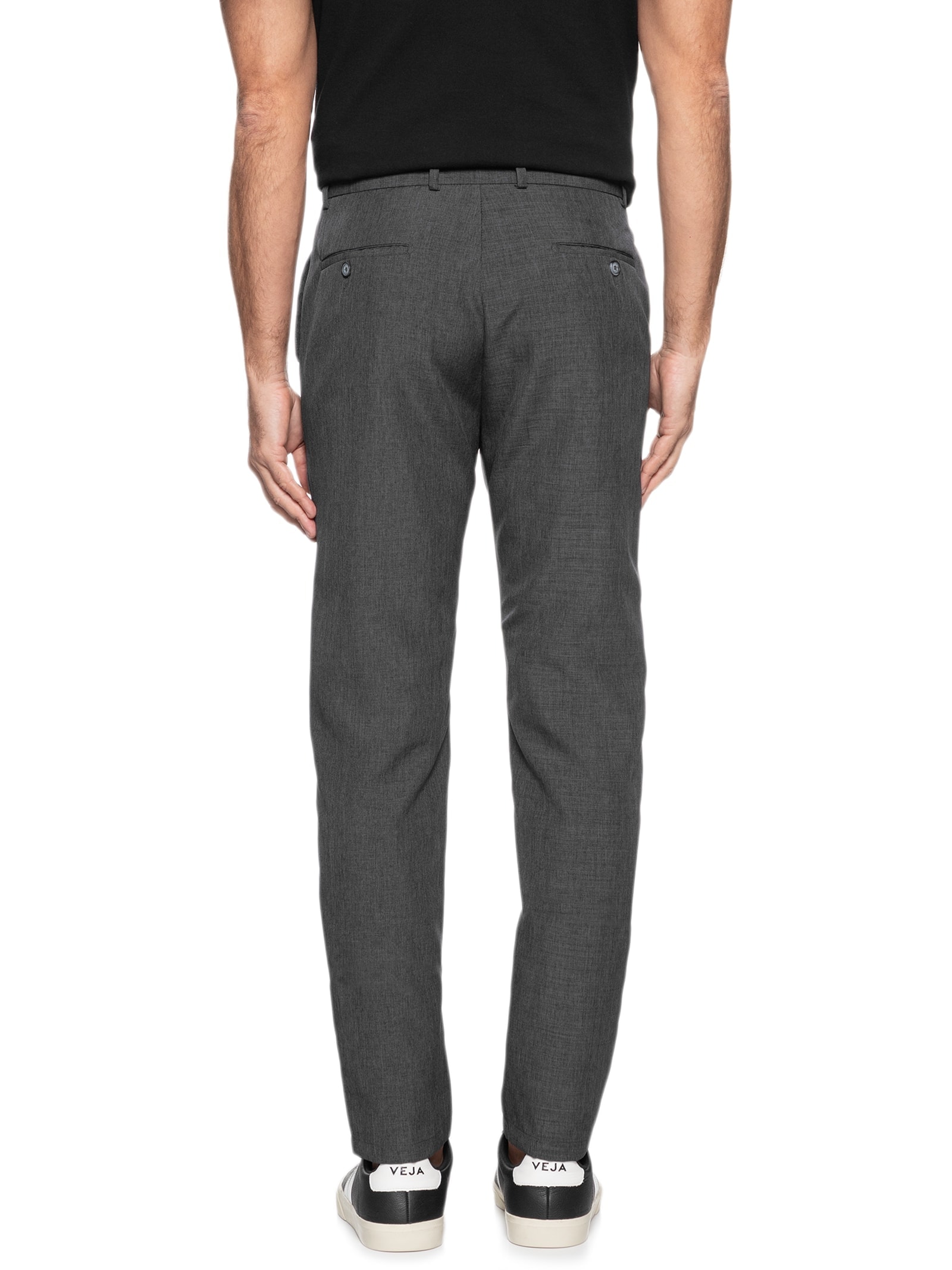 Calça Masculina Alfaiataria Urban Reta Preto '2 Essential