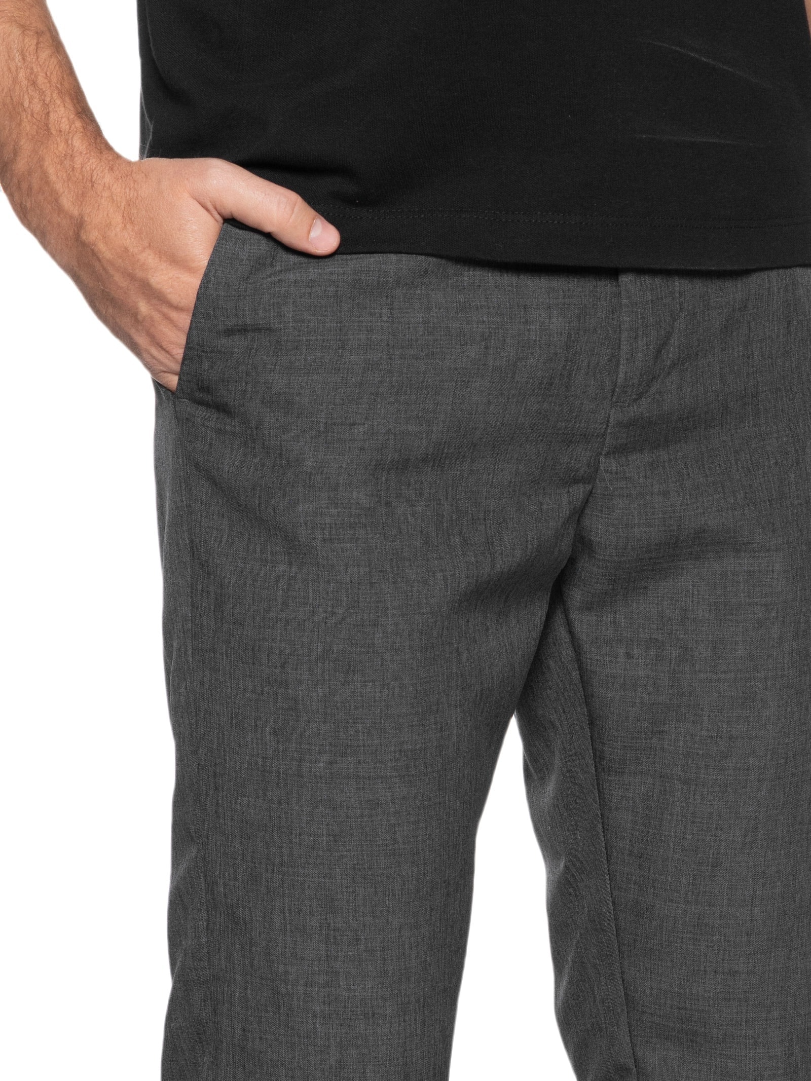 Calça Masculina Alfaiataria Urban Reta Preto '2 Essential