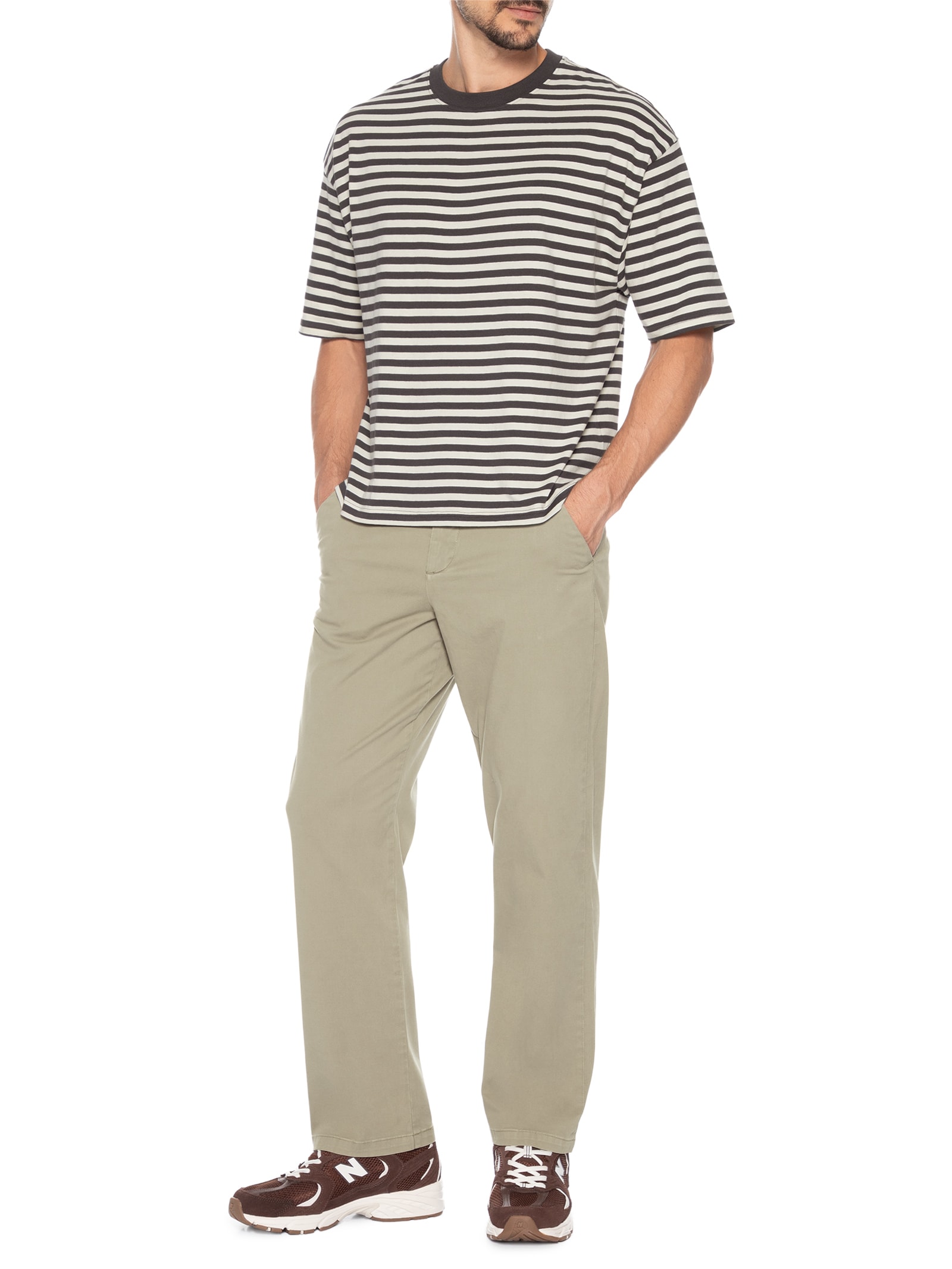 Calça Masculina Baggy Chino Pant – Bege Cotton On
