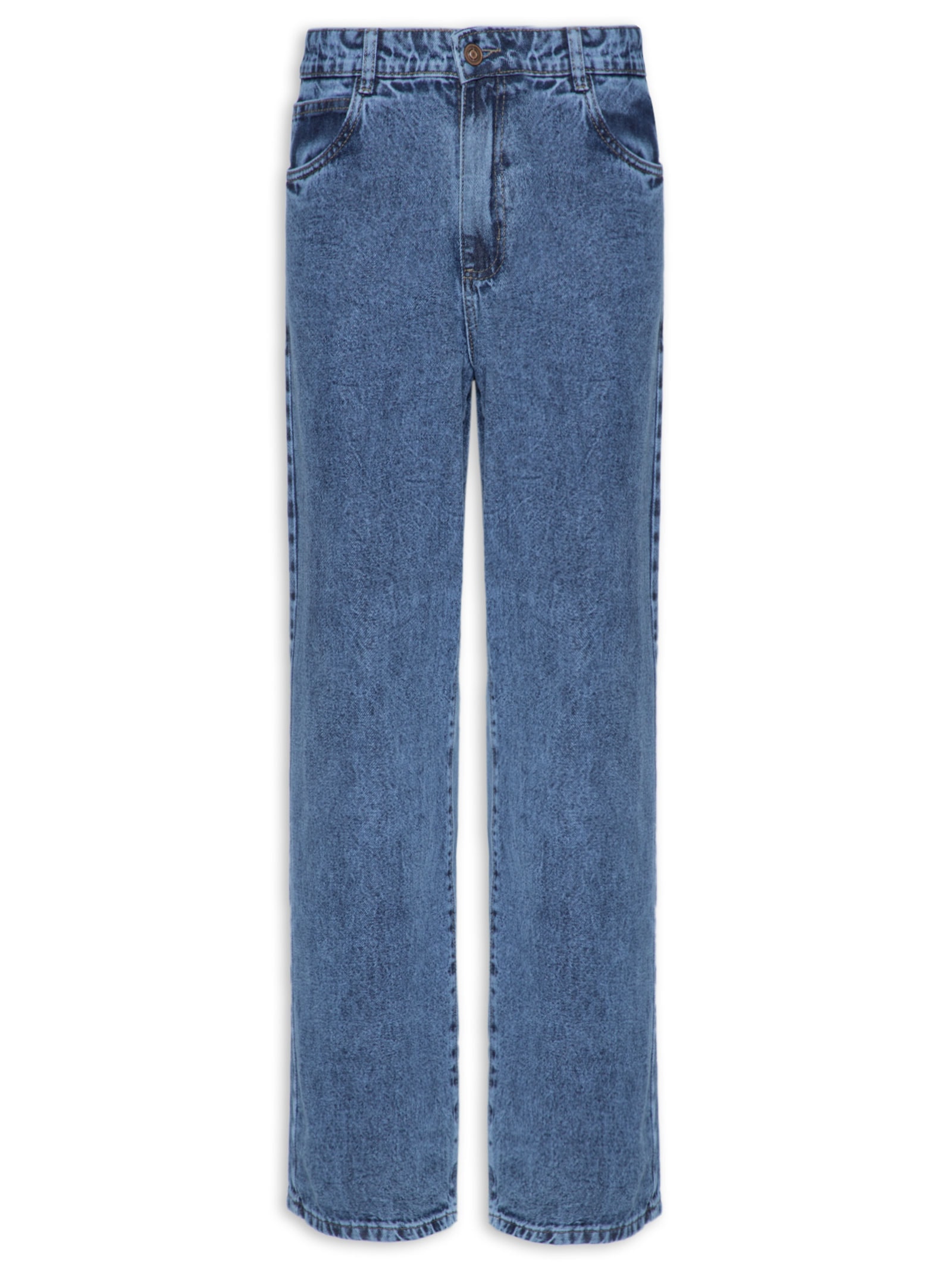 Calça Masculina Baggy Jeans Azul Basiq Men