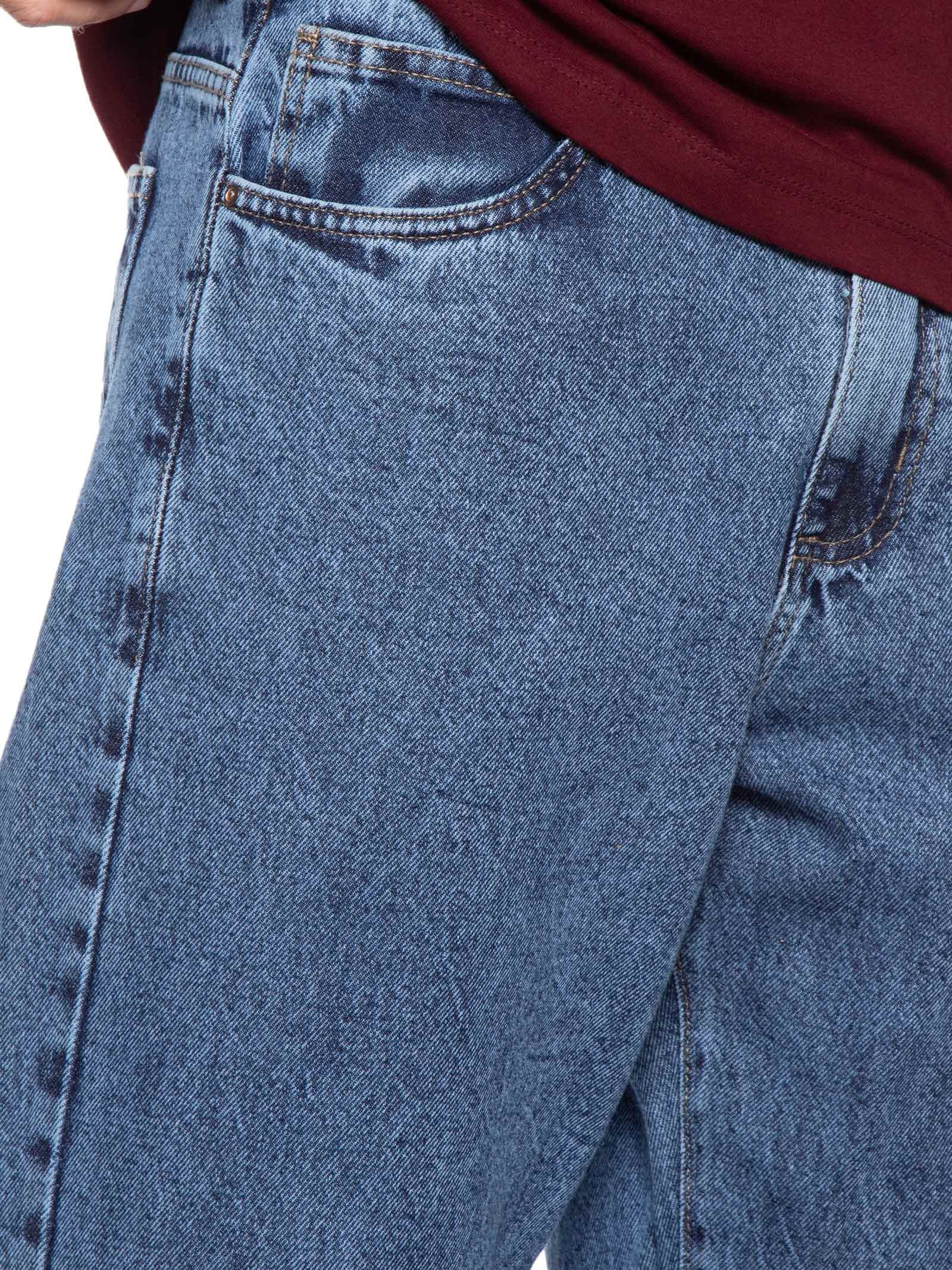 Calça Masculina Baggy Jeans Azul Basiq Men