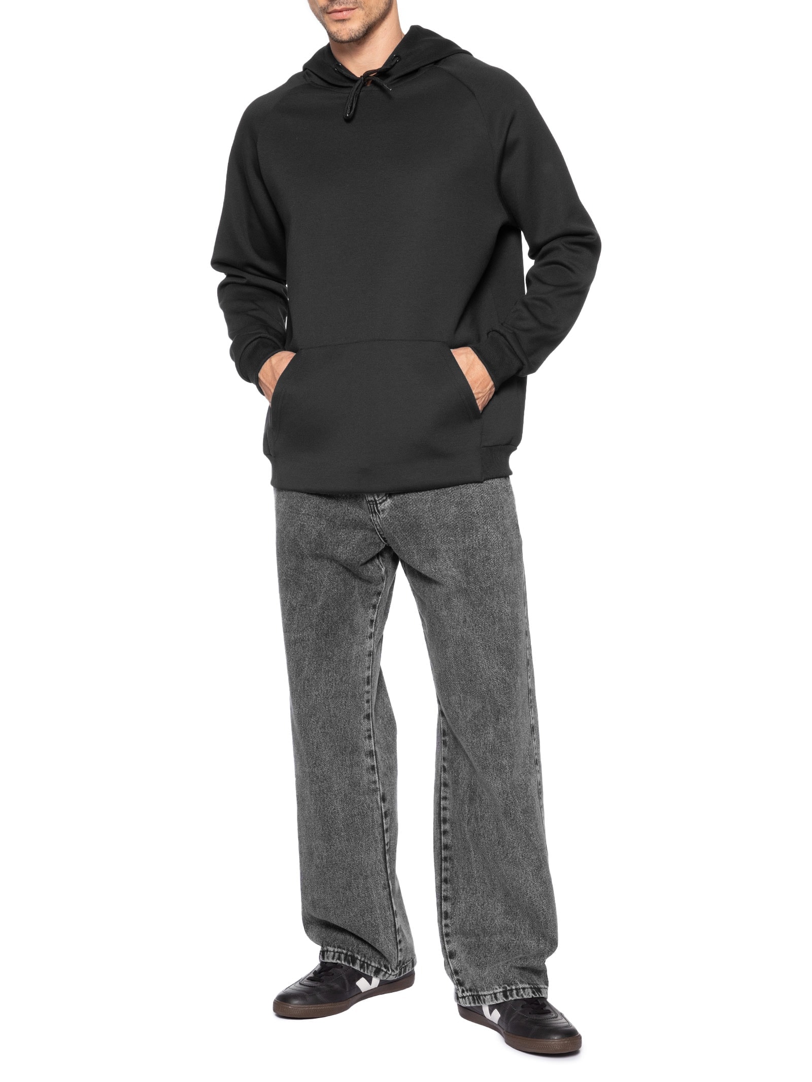 Calça Masculina Baggy Jeans Preto Basiq Men