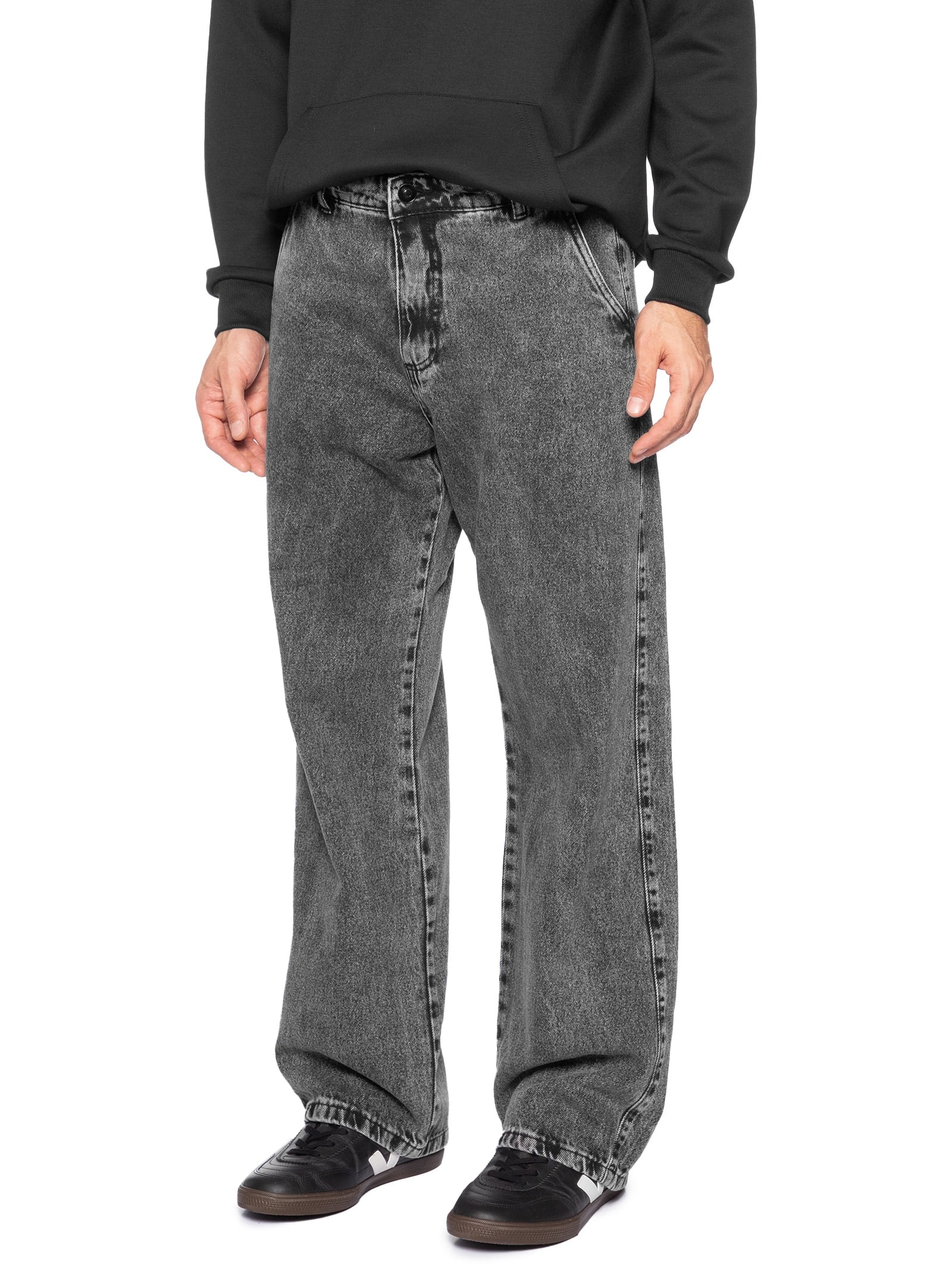 Calça Masculina Baggy Jeans Preto Basiq Men