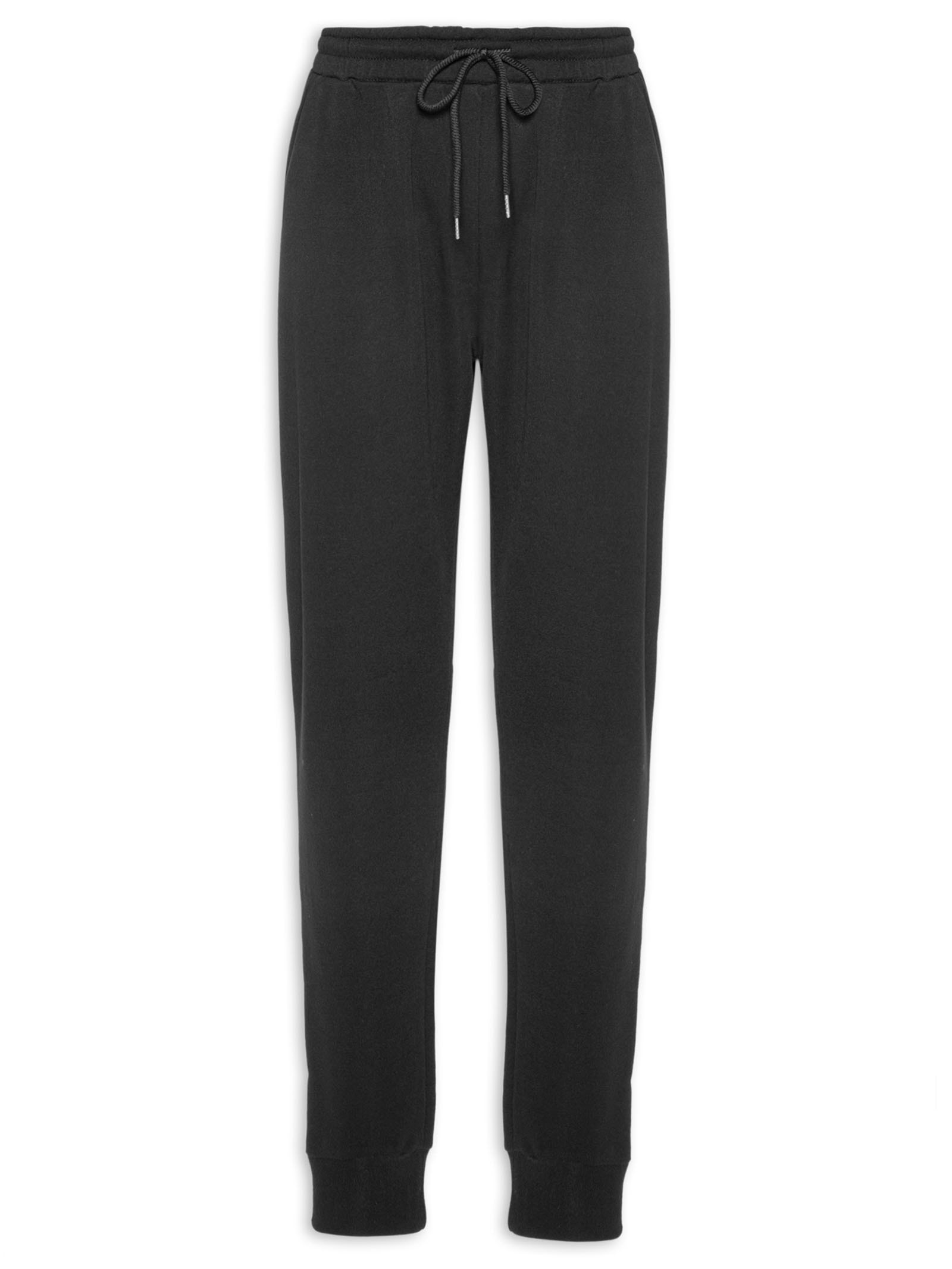 Calça Masculina Básica Moletom Preto Basiq Men - Main Image