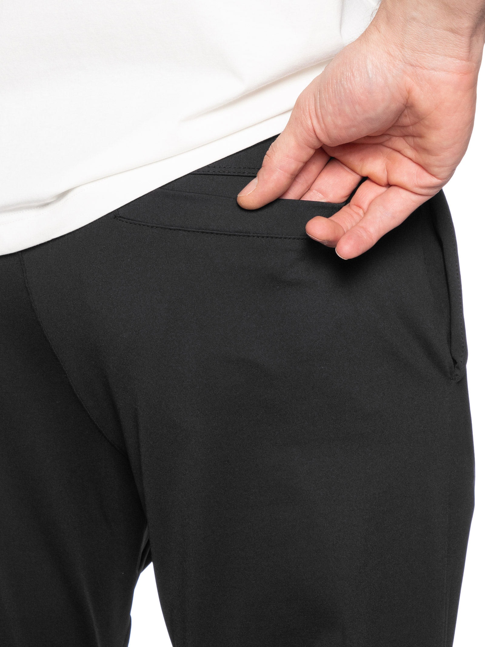 Calça Masculina Básica Slim Preto Basiq Men