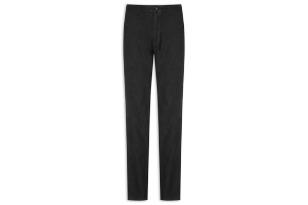 Calça Masculina Blend Linho Casual Reta - Preto - 2 Essential