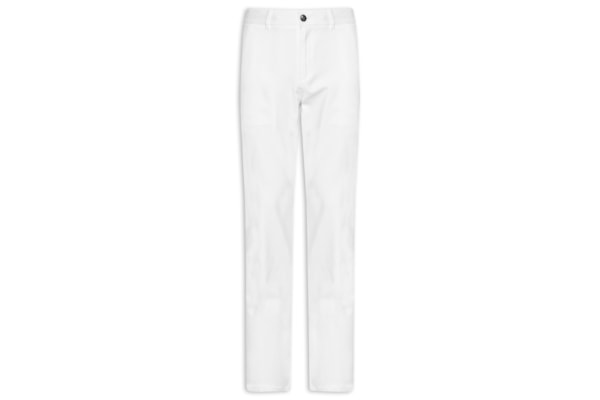 Calça Masculina Blend Linho Casual Reta – Branco