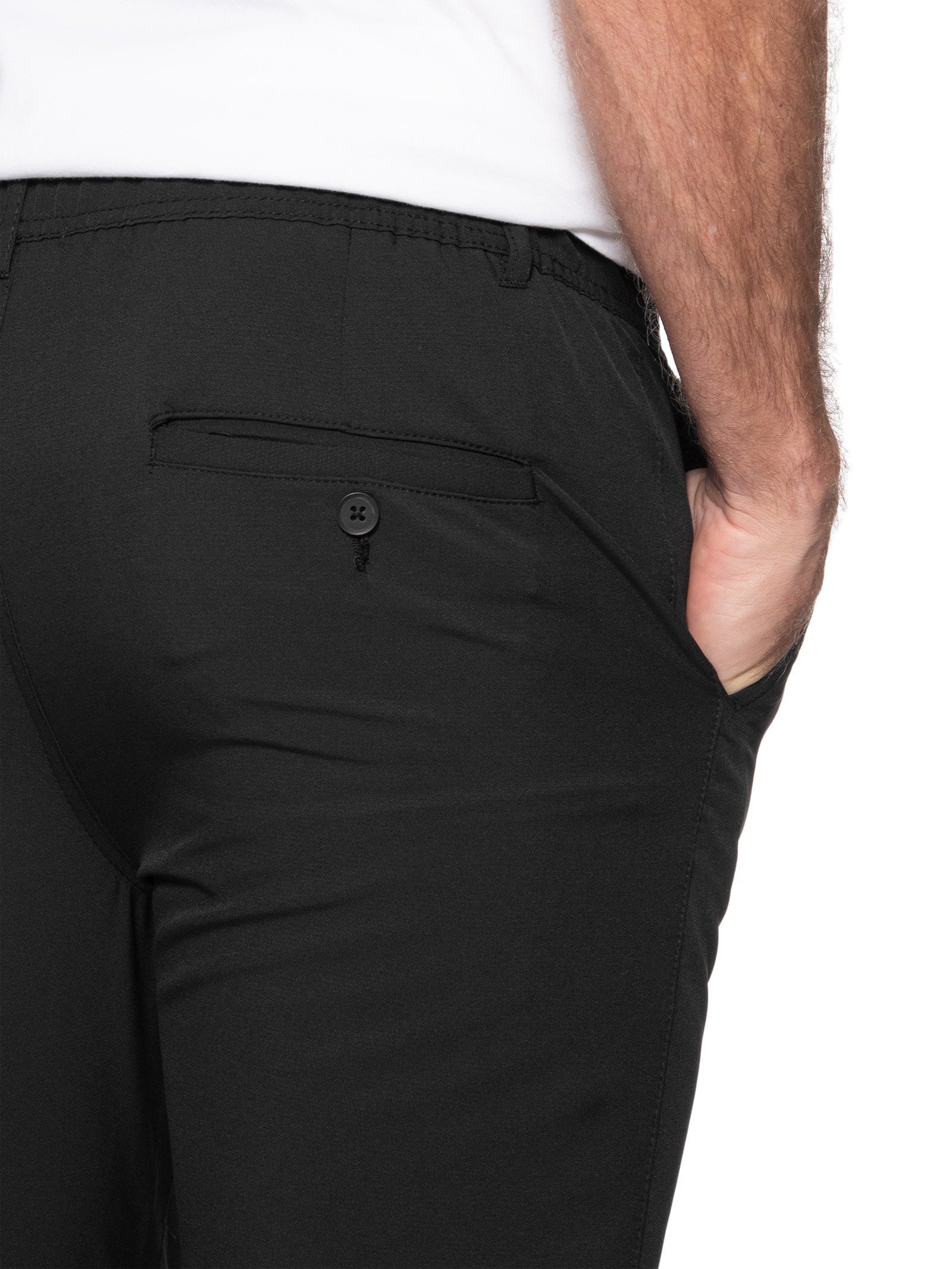 Calça Masculina Bolso Faca Slim Preto Basiq Men