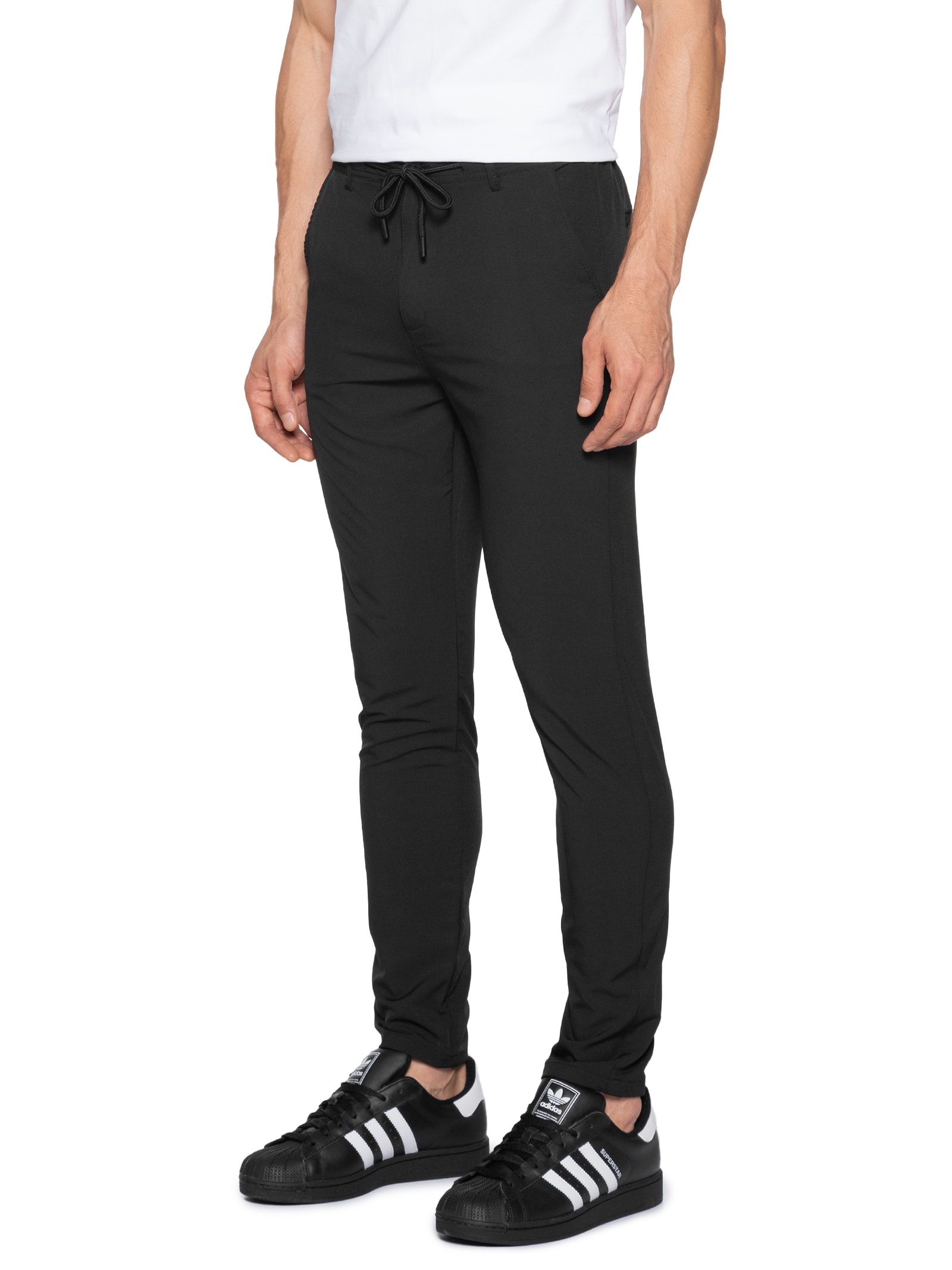 Calça Masculina Bolso Faca Slim Preto Basiq Men