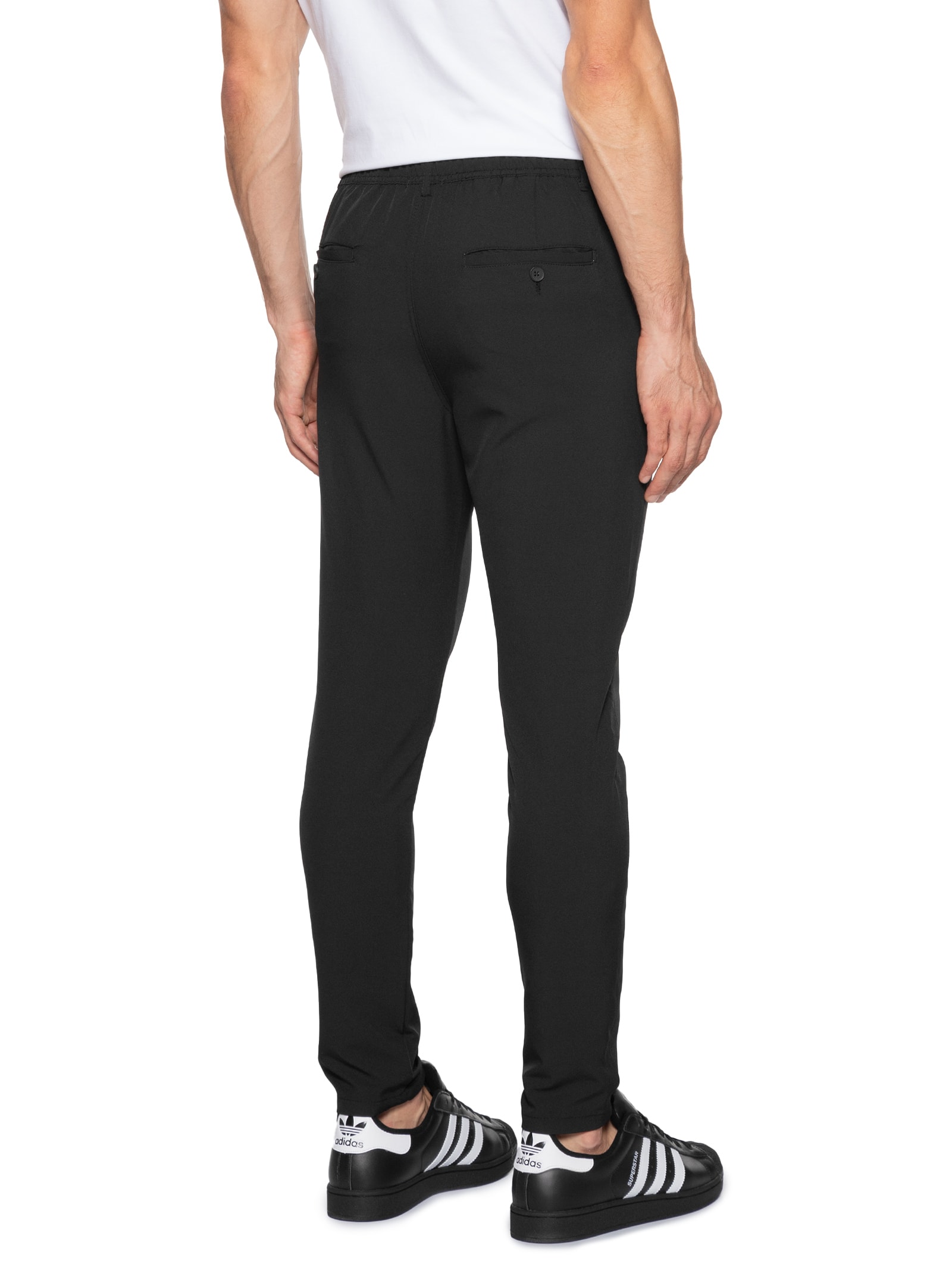 Calça Masculina Bolso Faca Slim Preto Basiq Men