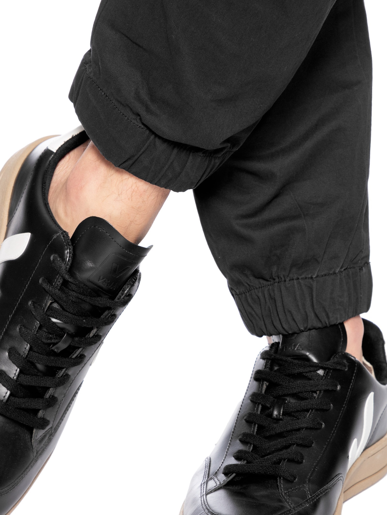 Calça Masculina Cargo Cós Elástico Em Sarja Verde Basiq Men