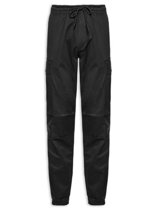Calça Masculina Cargo Relaxed Fit – Preto