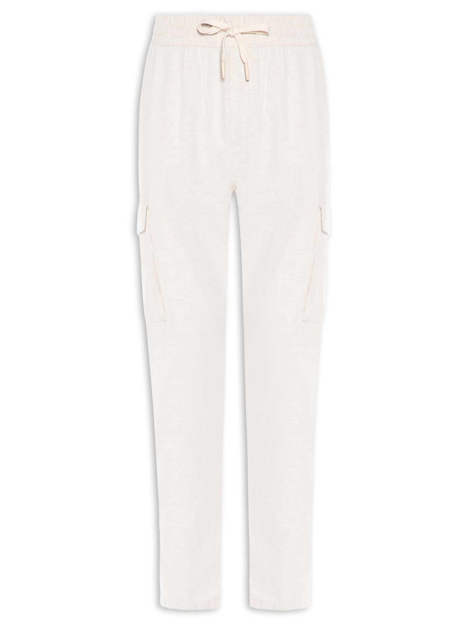 Calça Masculina Cargo Reta Off White Basiq Men