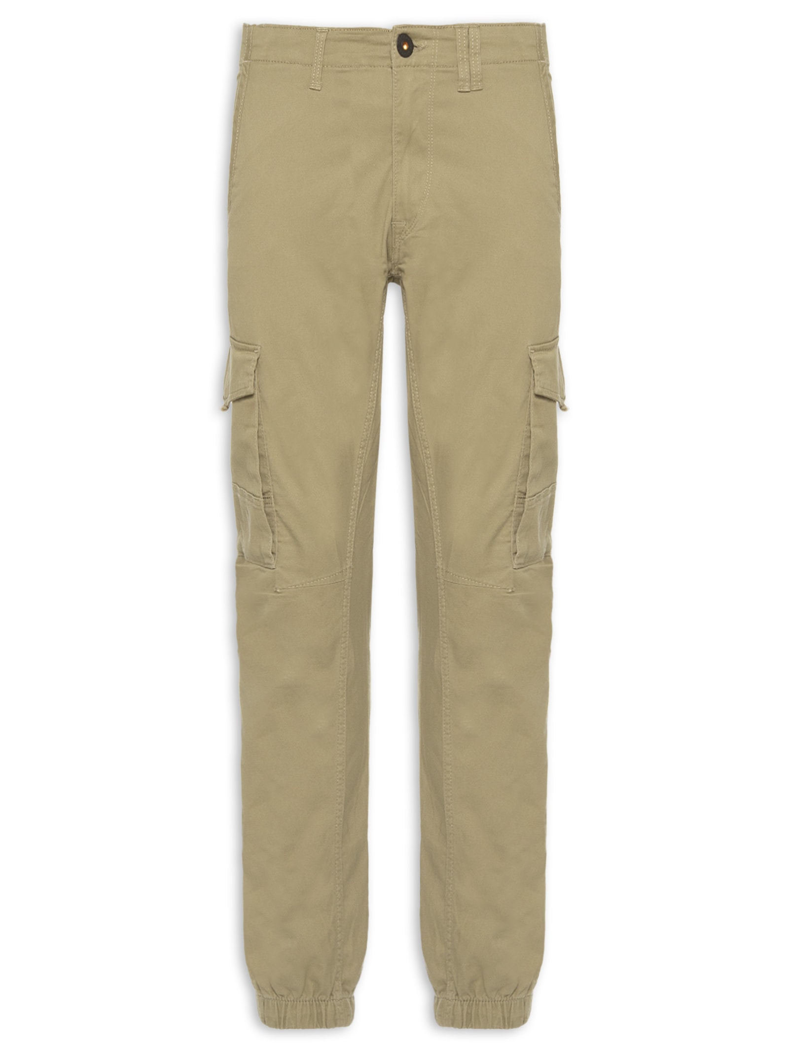 Calça Masculina Cargo Slim Fit  Bege Jack & Jones
