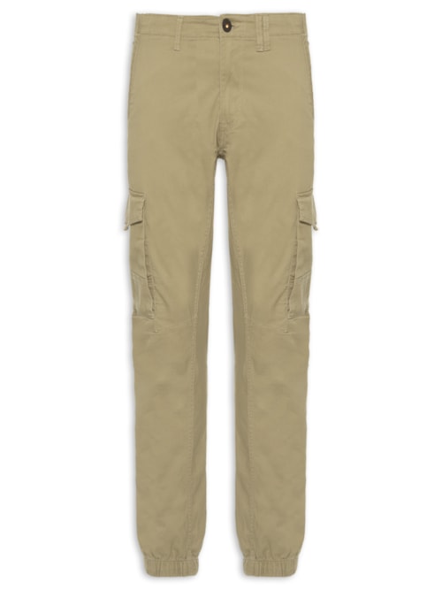 Calça Masculina Cargo Slim Fit – Bege