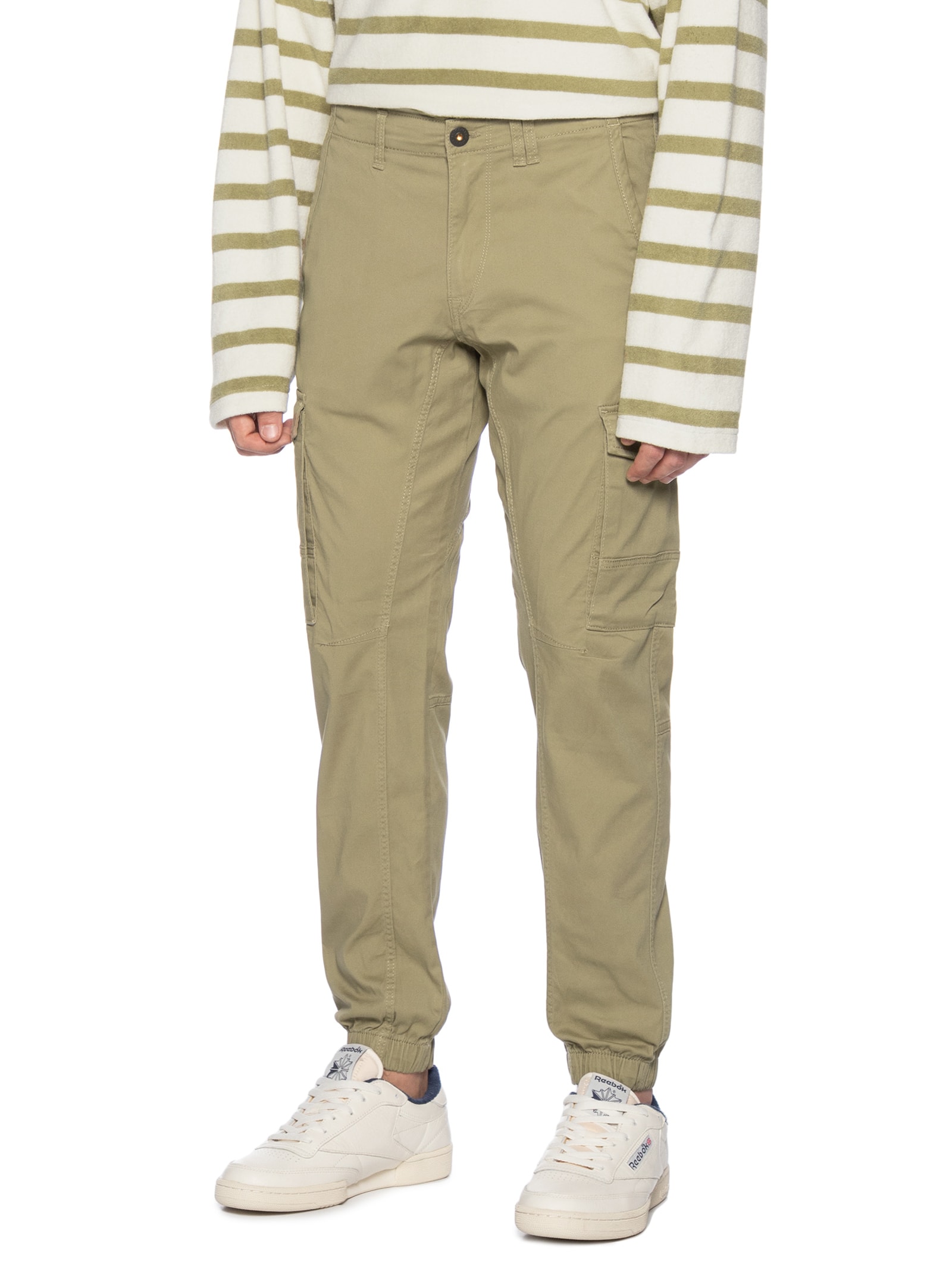 Calça Masculina Cargo Slim Fit  Bege Jack & Jones