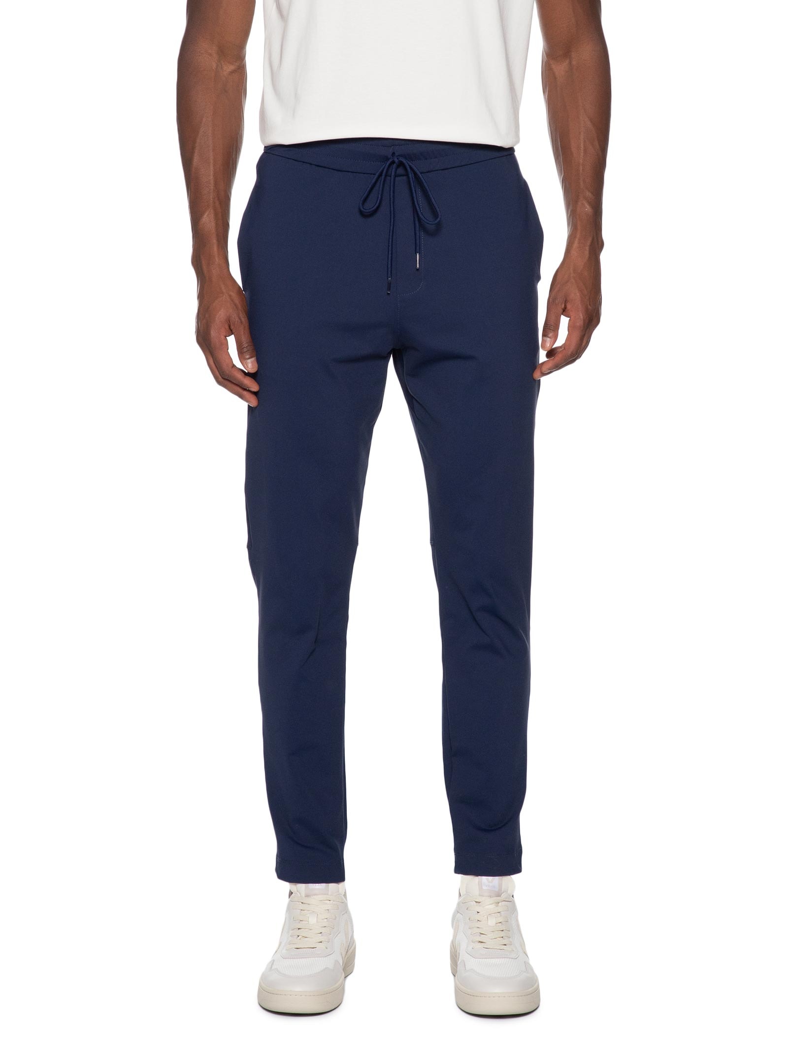 Calça Masculina Casual Básica Slim Azul Basiq Men