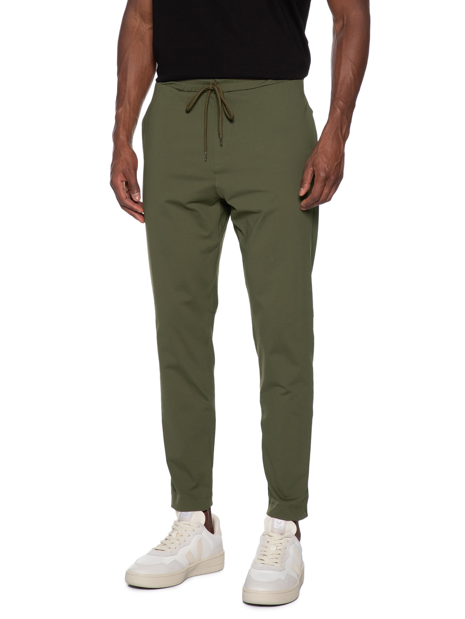 Calça Masculina Casual Básica Slim Verde Basiq Men