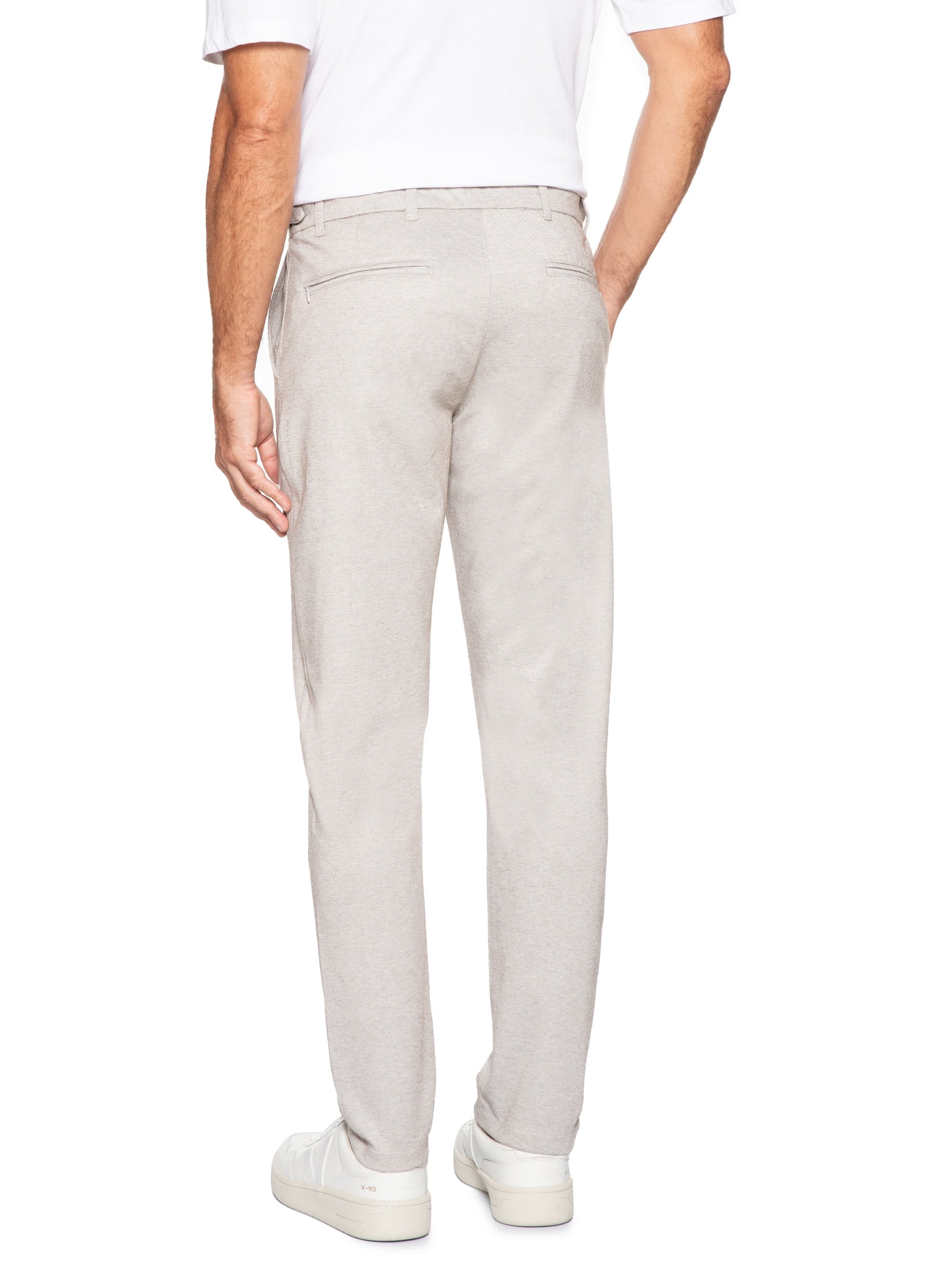 Calça Masculina Casual Cós Ajustável Bege '2 Essential