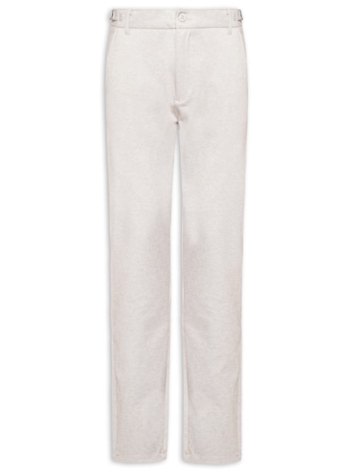 Calça Masculina Casual Cós Ajustável - Bege