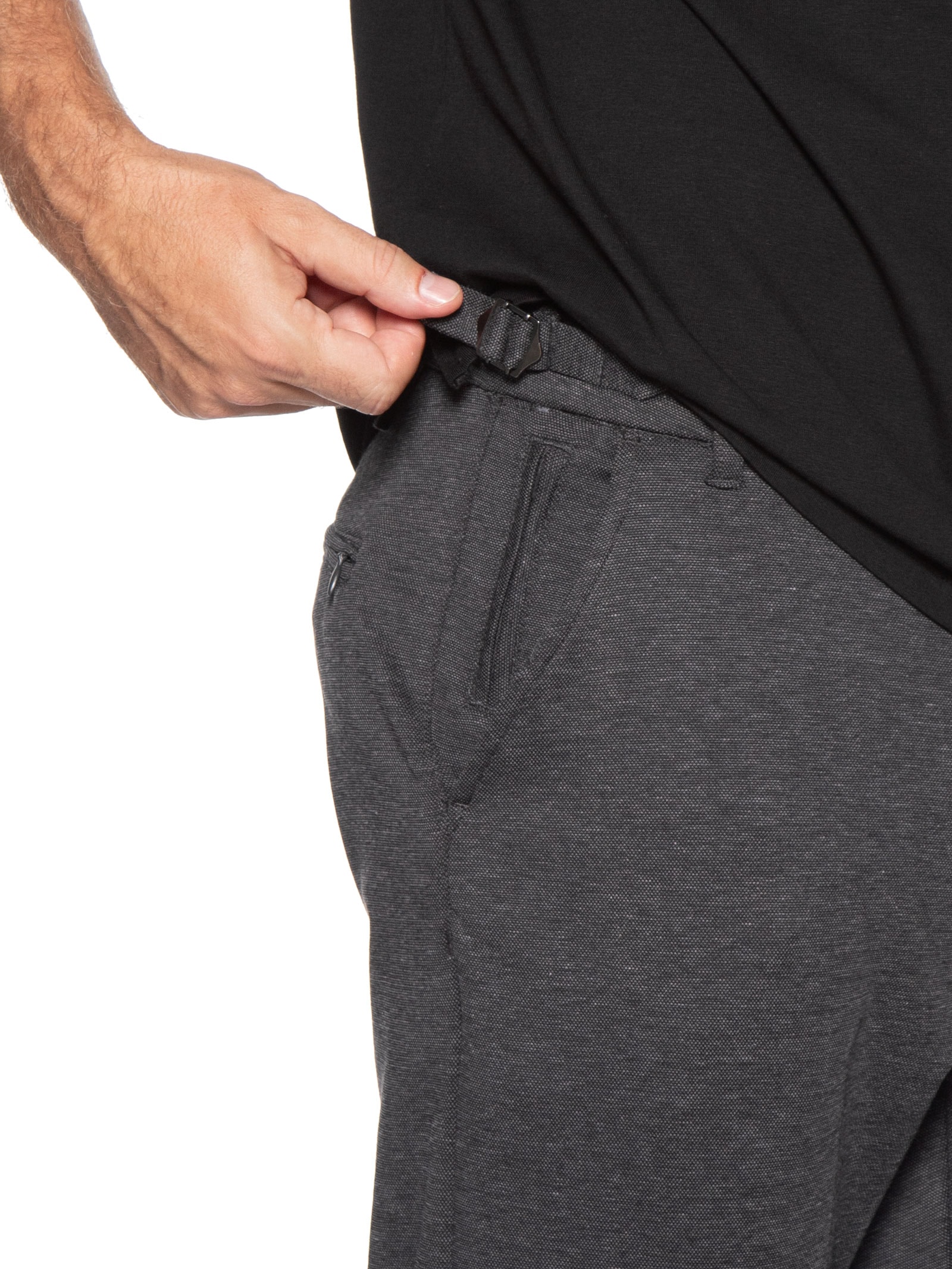 Calça Masculina Casual Cós Ajustável Cinza '2 Essential