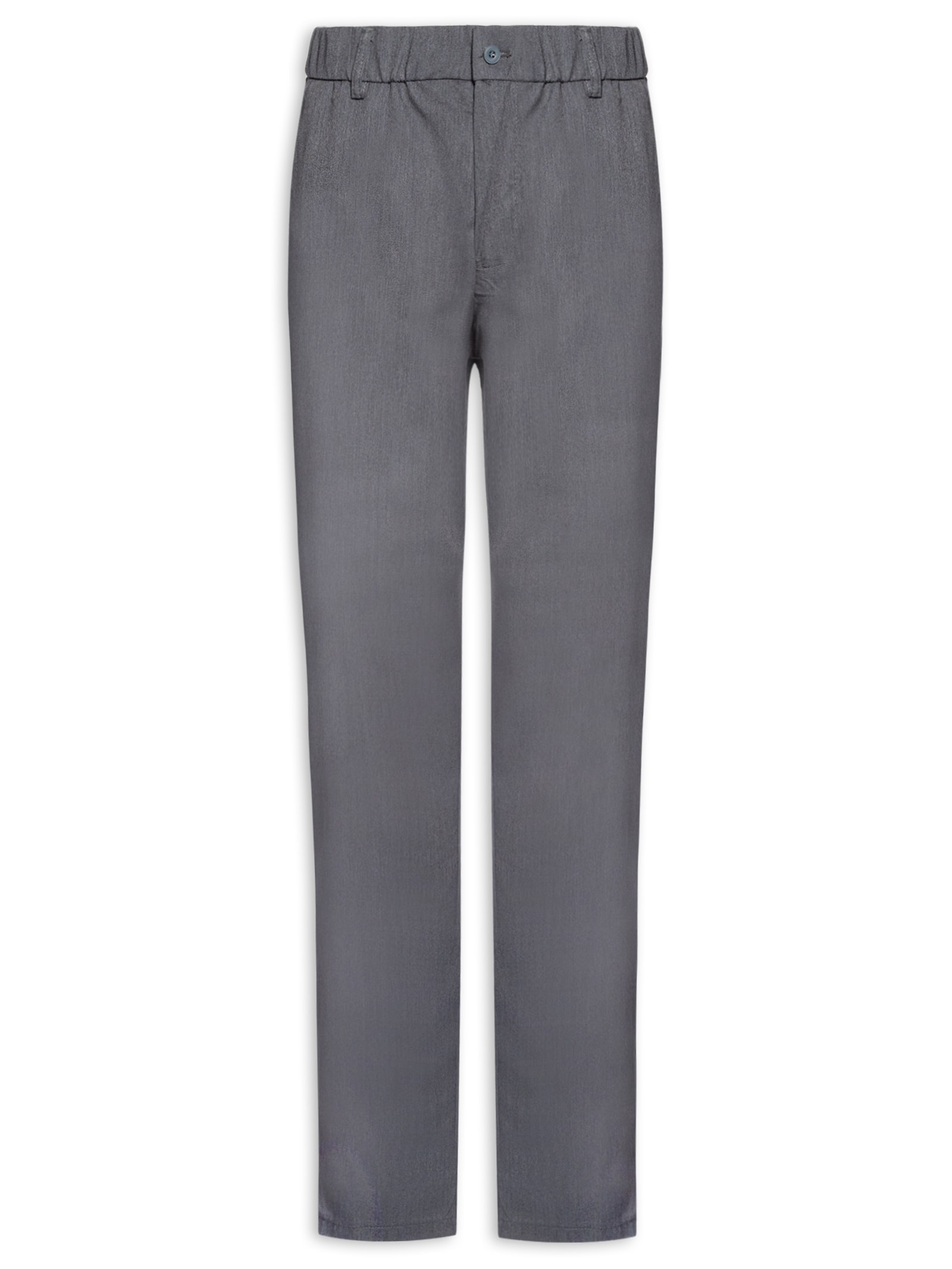 Calça Masculina Casual Cós Elástico Reta Bege '2 Essential