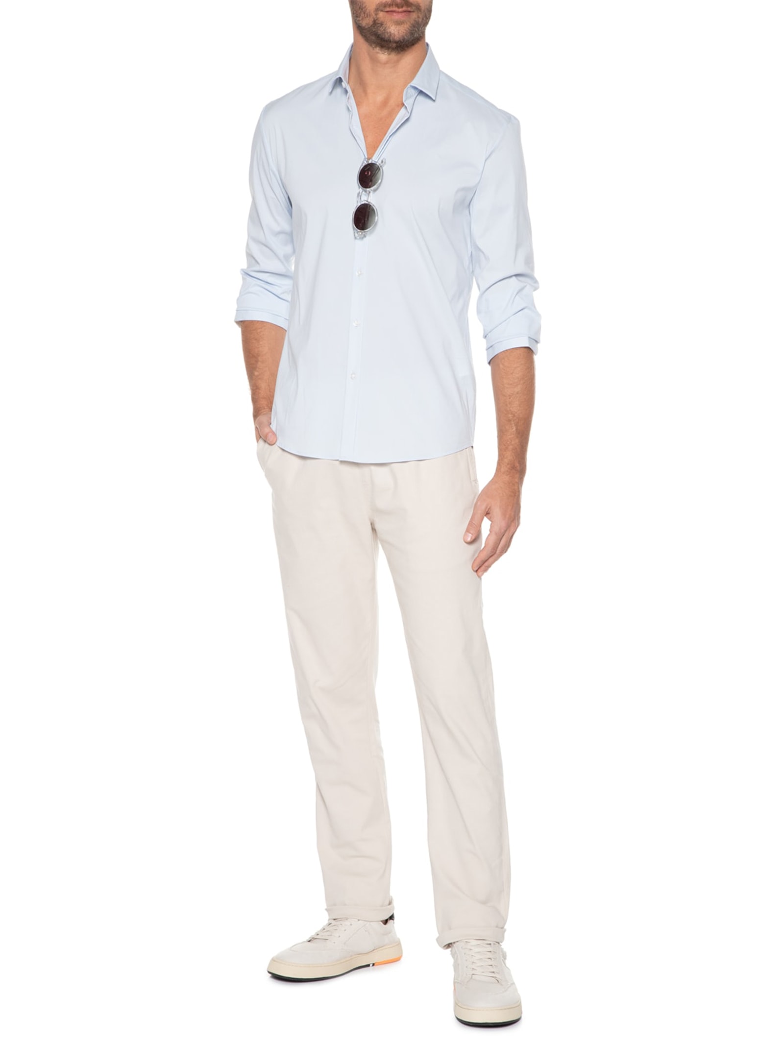 Calça Masculina Casual Pier Bege Foxton