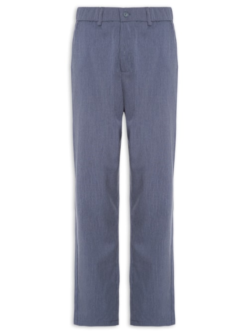 Calça Masculina Casual Work Reta – Azul