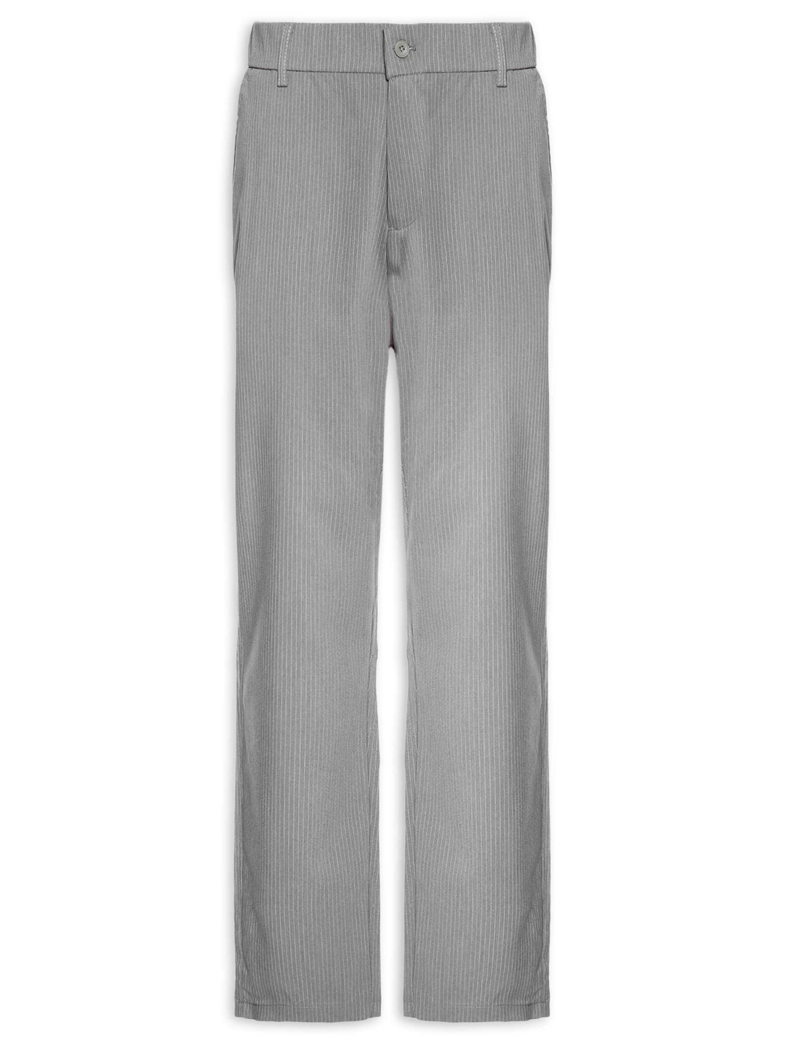 Calça Masculina Casual Work Reta Cinza '2 Essential