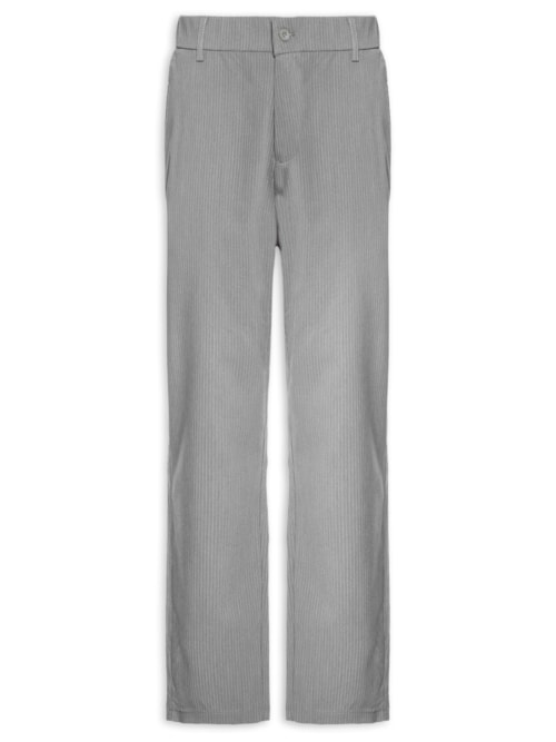 Calça Masculina Casual Work Reta – Cinza