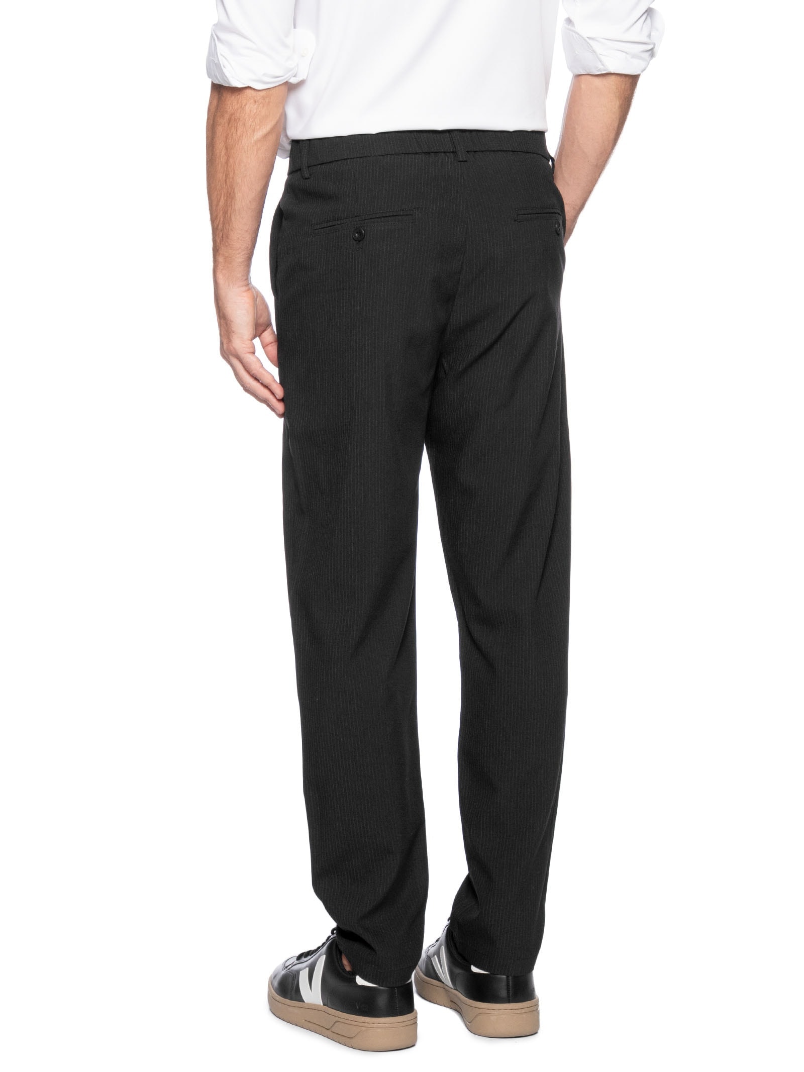 Calça Masculina Casual Work Reta Preto '2 Essential