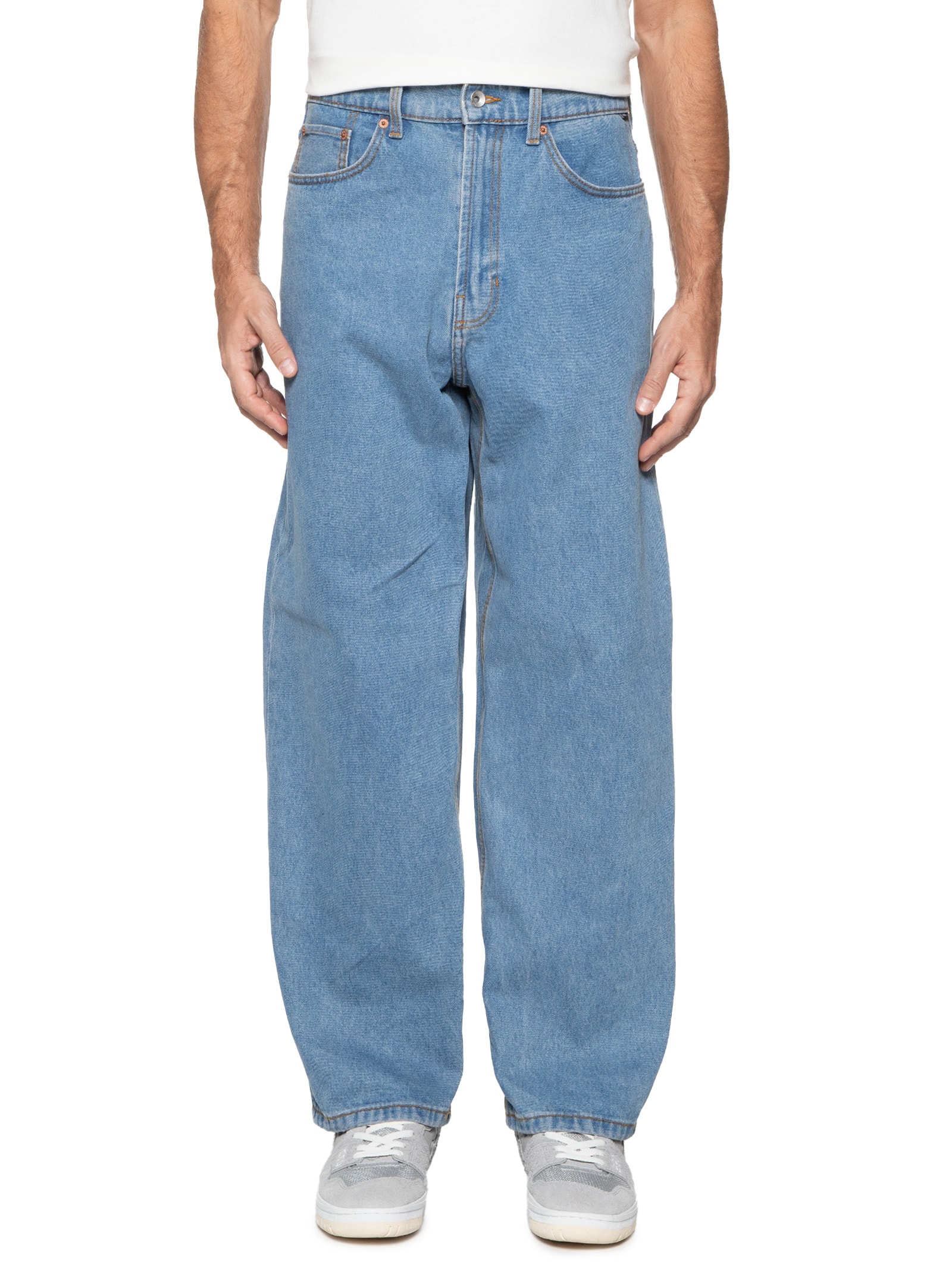 Calça Masculina Check-5 Baggy Denim - Vans - Azul