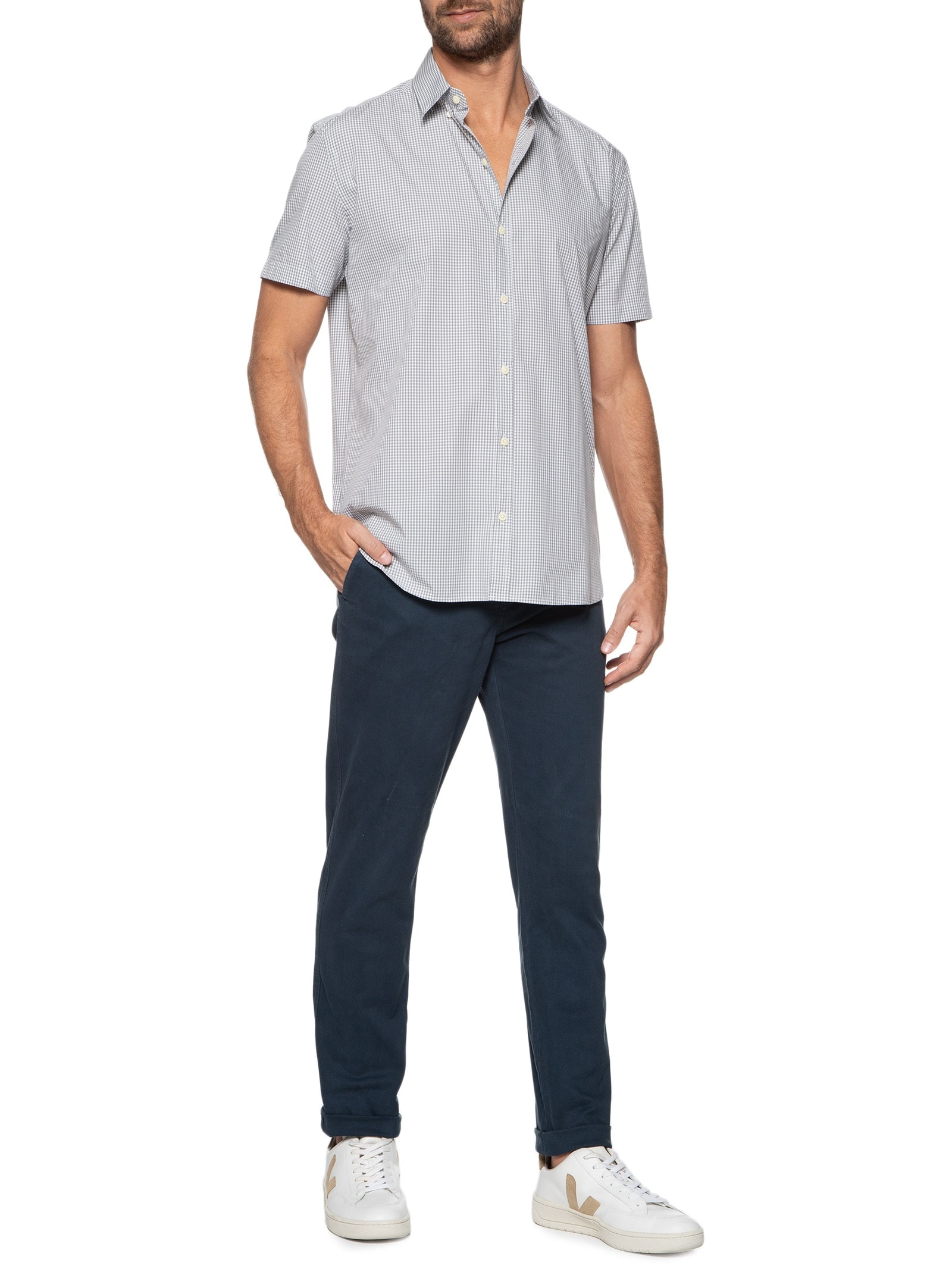 Calça Masculina Chino Azul Pineapple