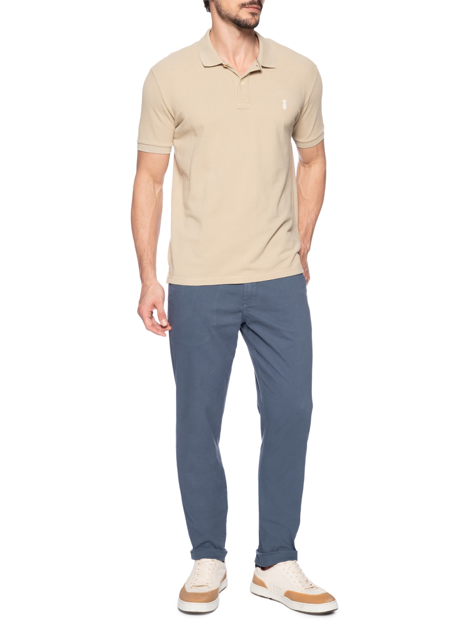 Calça Masculina Chino Azul Pineapple