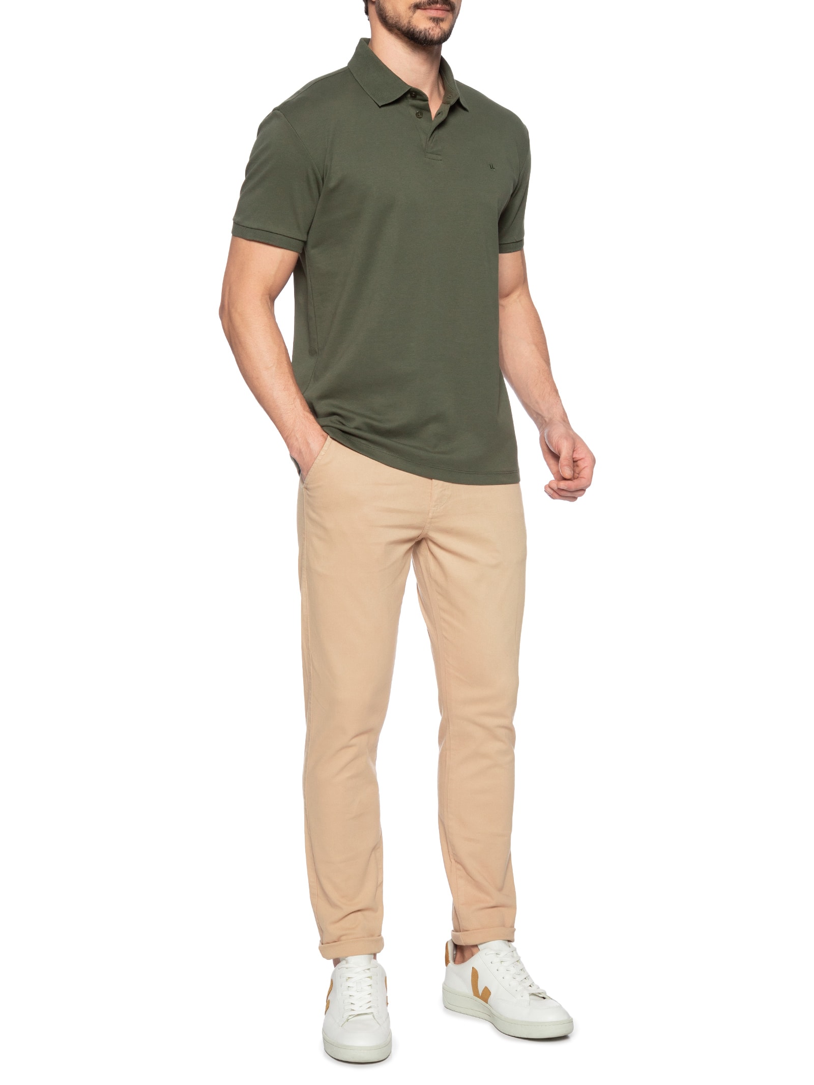 Calça Masculina Chino Bege  Foxton