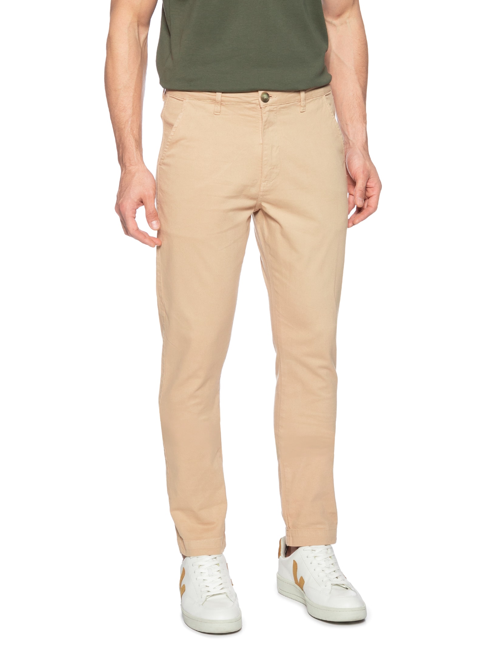 Calça Masculina Chino Bege  Foxton