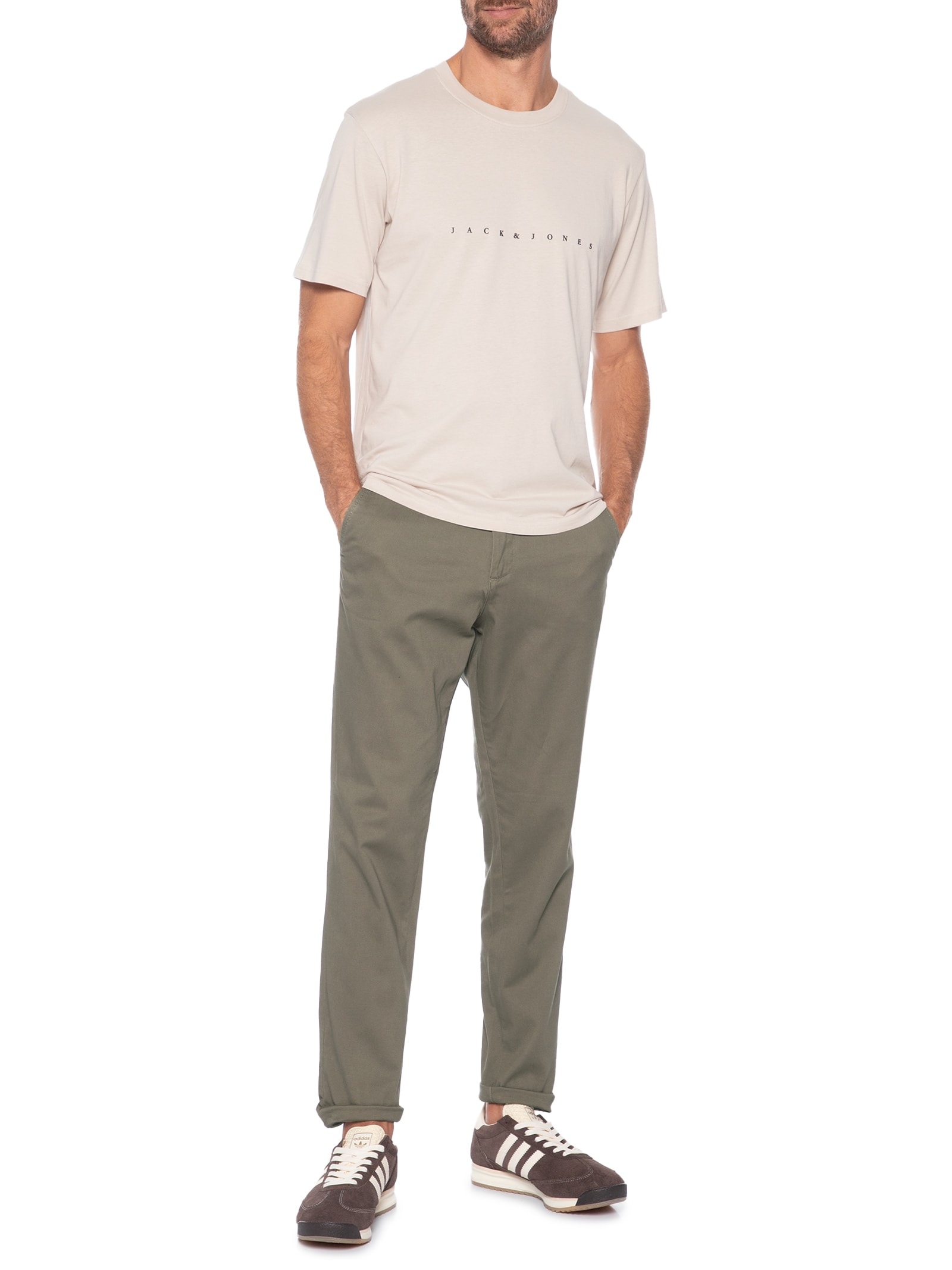 Calça Masculina Chino Bege Jack & Jones