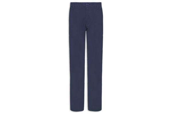 Calça Masculina Chino Cintura Ajustável - Azul