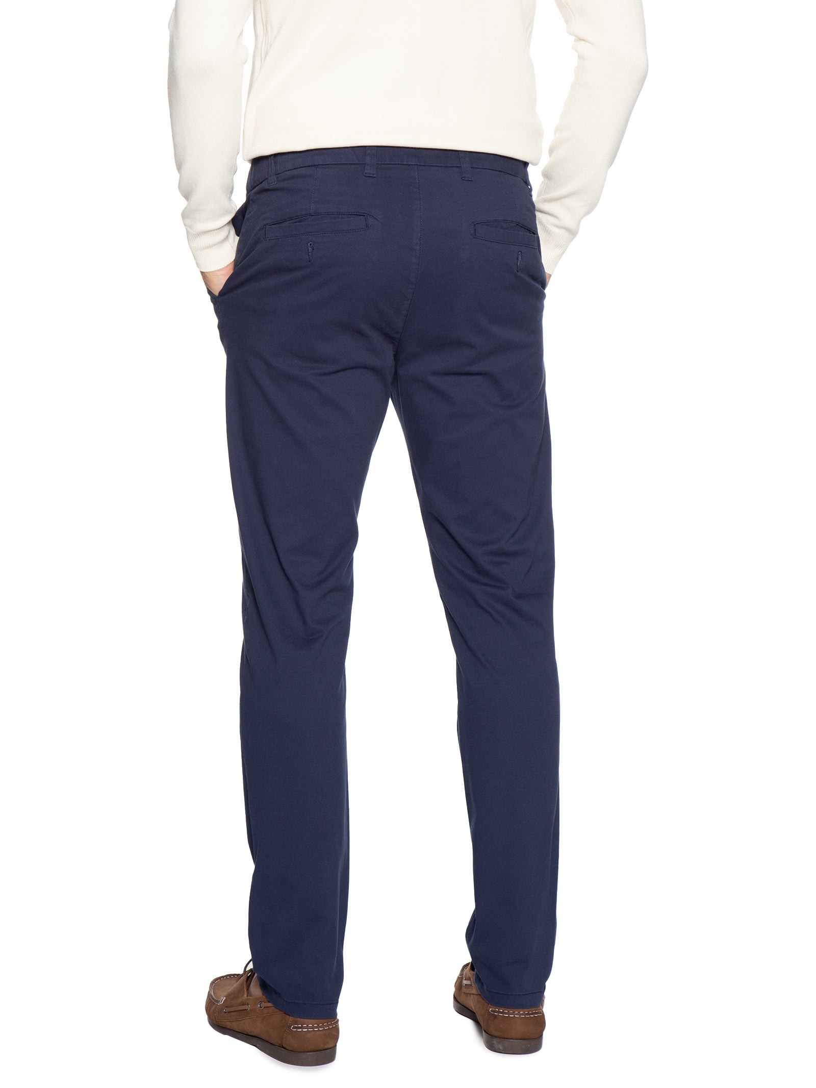 Calça Masculina Chino Cintura Ajustável Azul '2 Essential