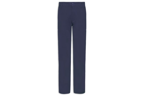 Calça Masculina Chino Cintura Ajustável - Azul