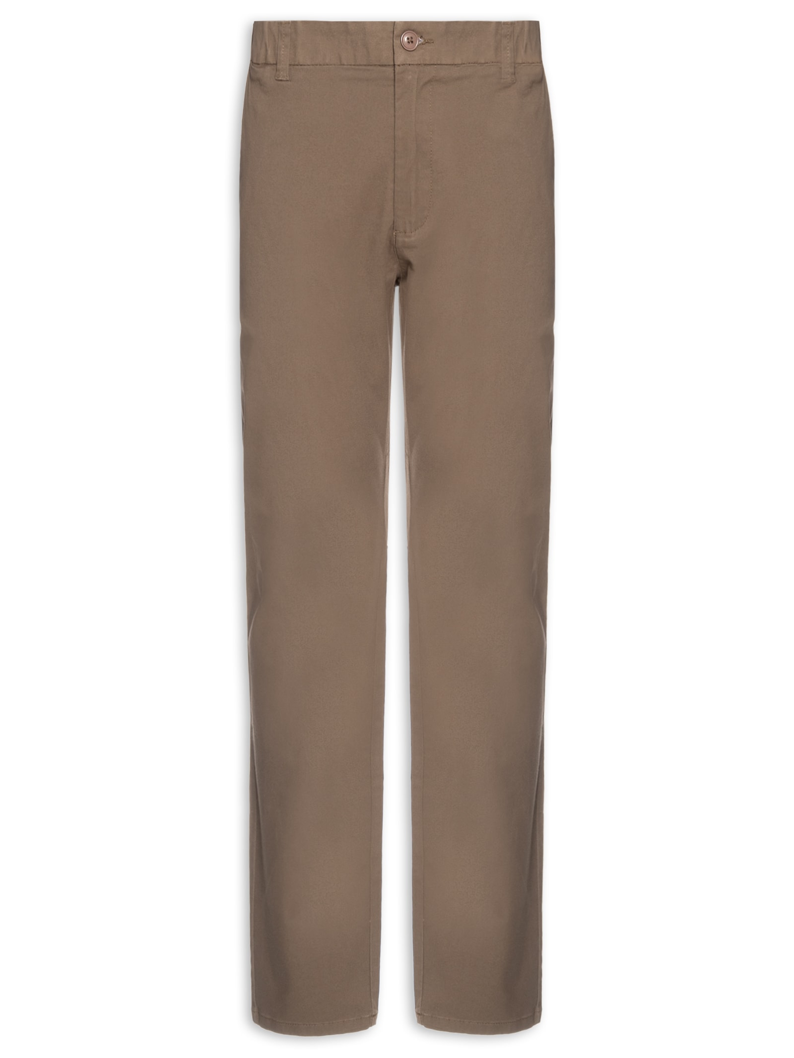 Calça Masculina Chino Cintura Ajustável Marrom '2 Essential