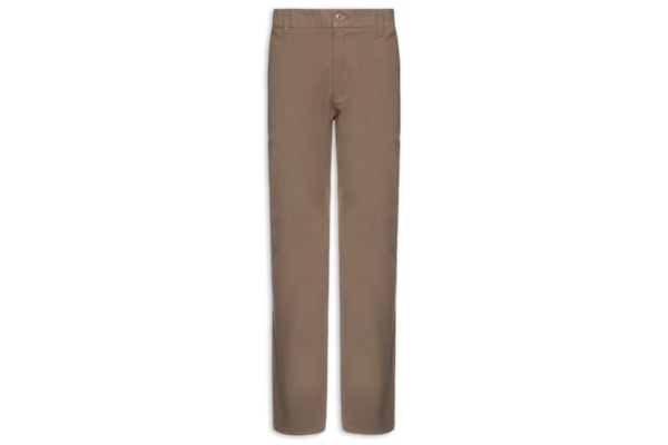 Calça Masculina Chino Cintura Ajustável - Marrom