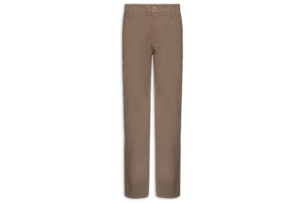 Calça Masculina Chino Cintura Ajustável - Marrom
