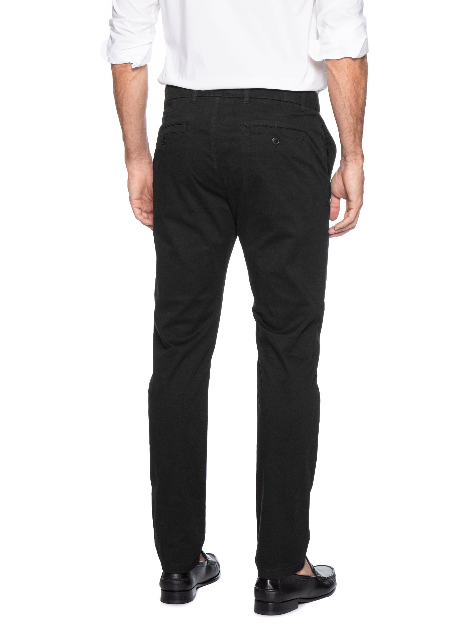 Calça Masculina Chino Cintura Ajustável Preto '2 Essential