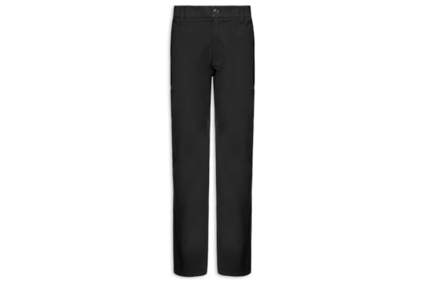 Calça Masculina Chino Cintura Ajustável - Preto